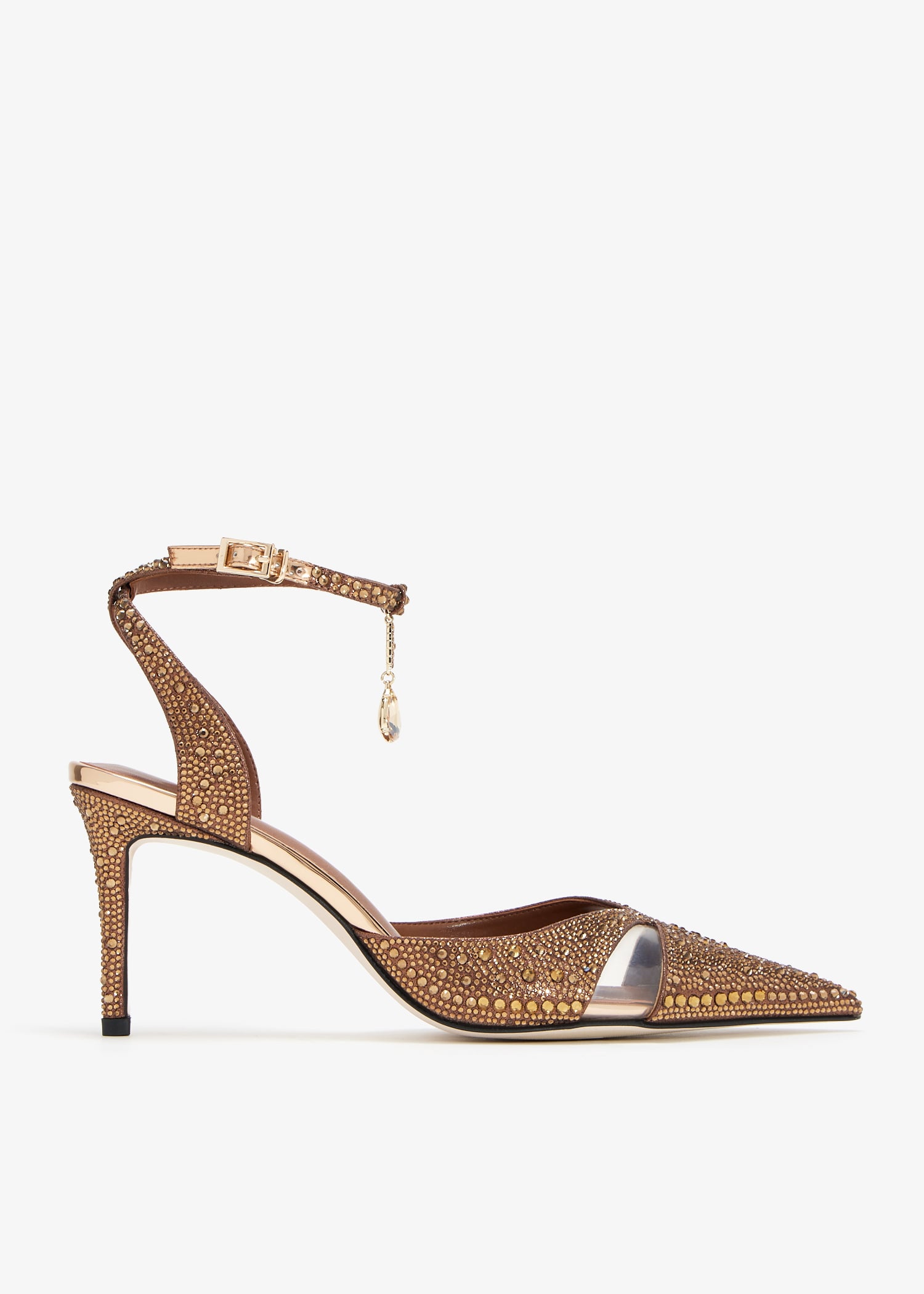 Haidi Artificial Crystal pumps, Brown
Haidi Artificial Crystal pumps, Brown