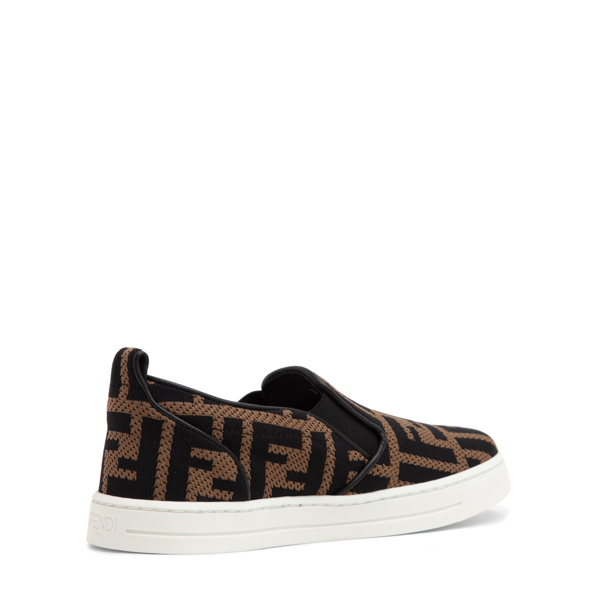 Logo printed sneakers, Black