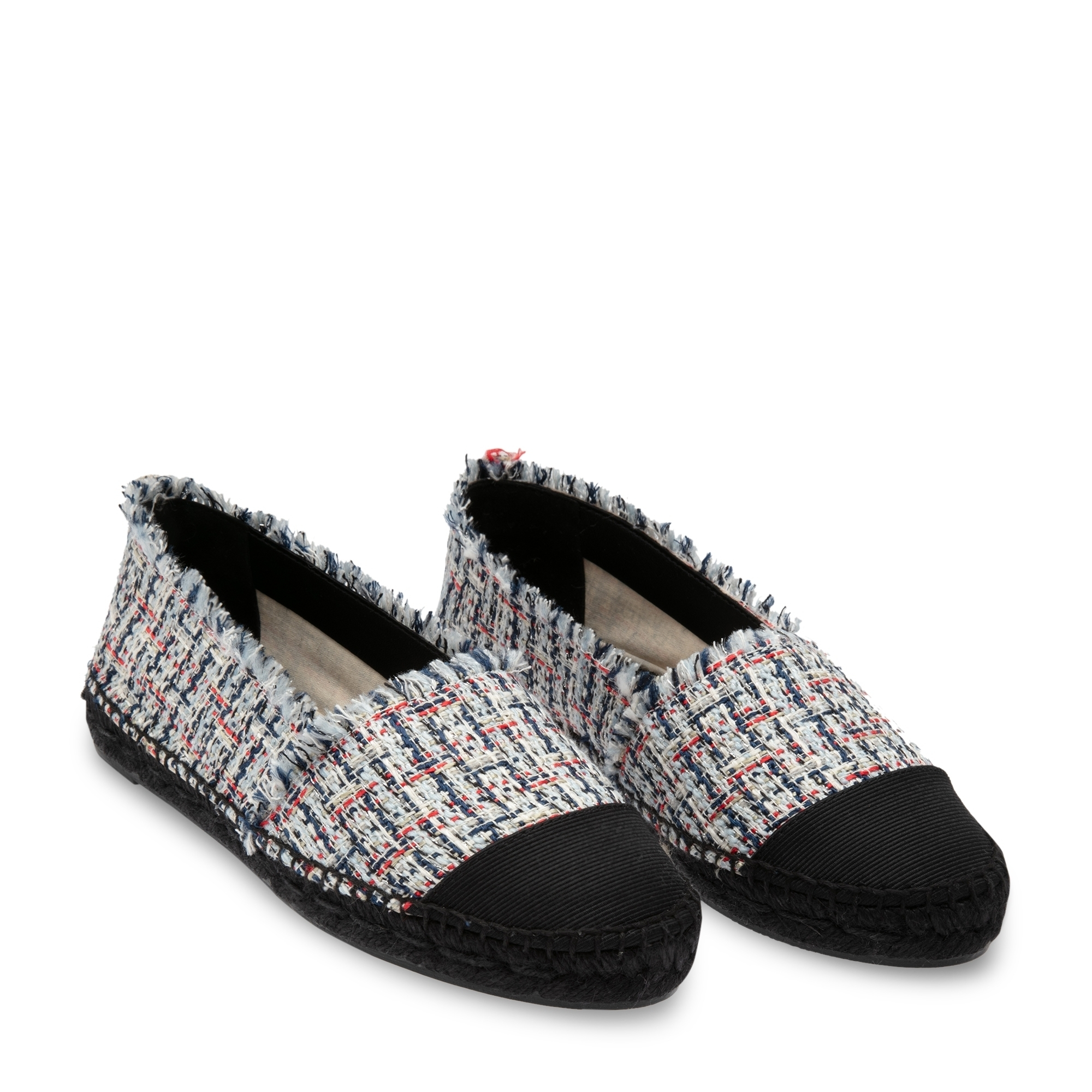 Tweed espadrilles, Multi-coloured