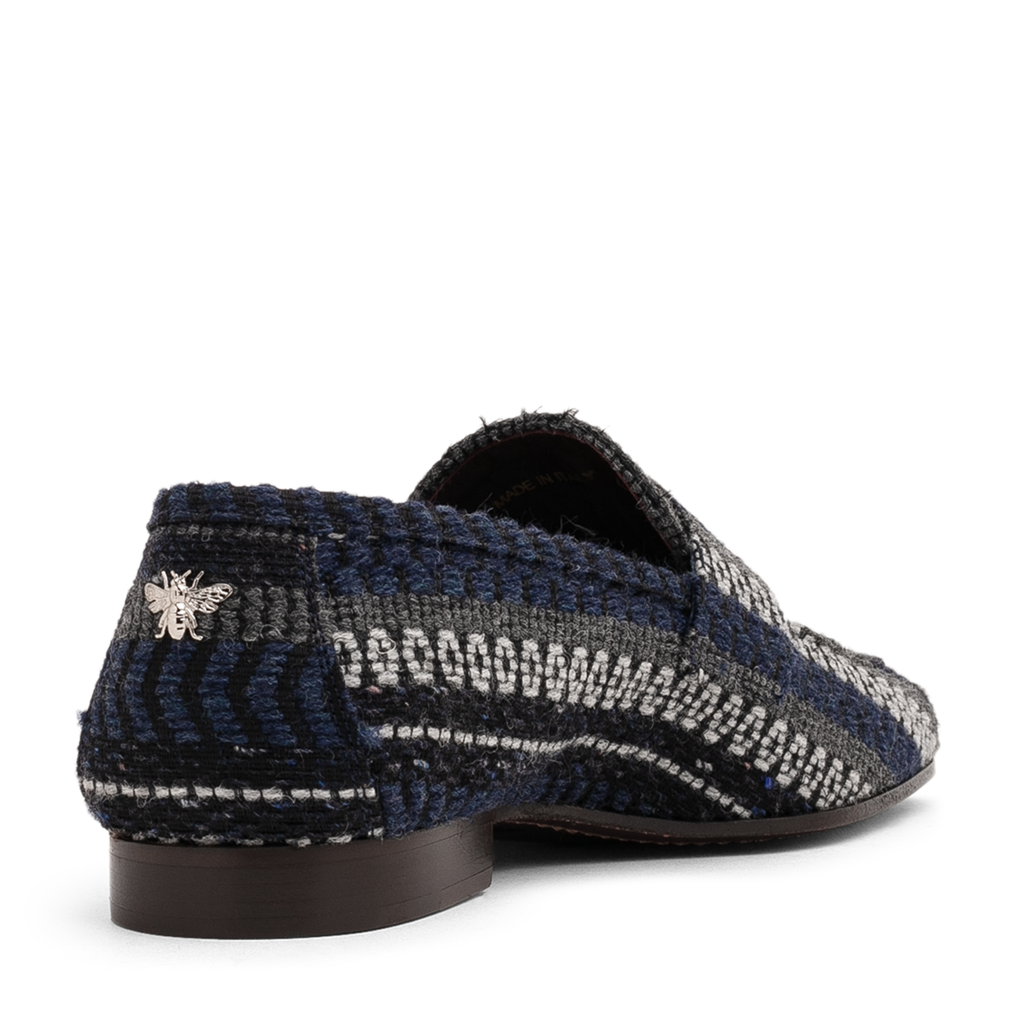 Woven knit loafers, Blue