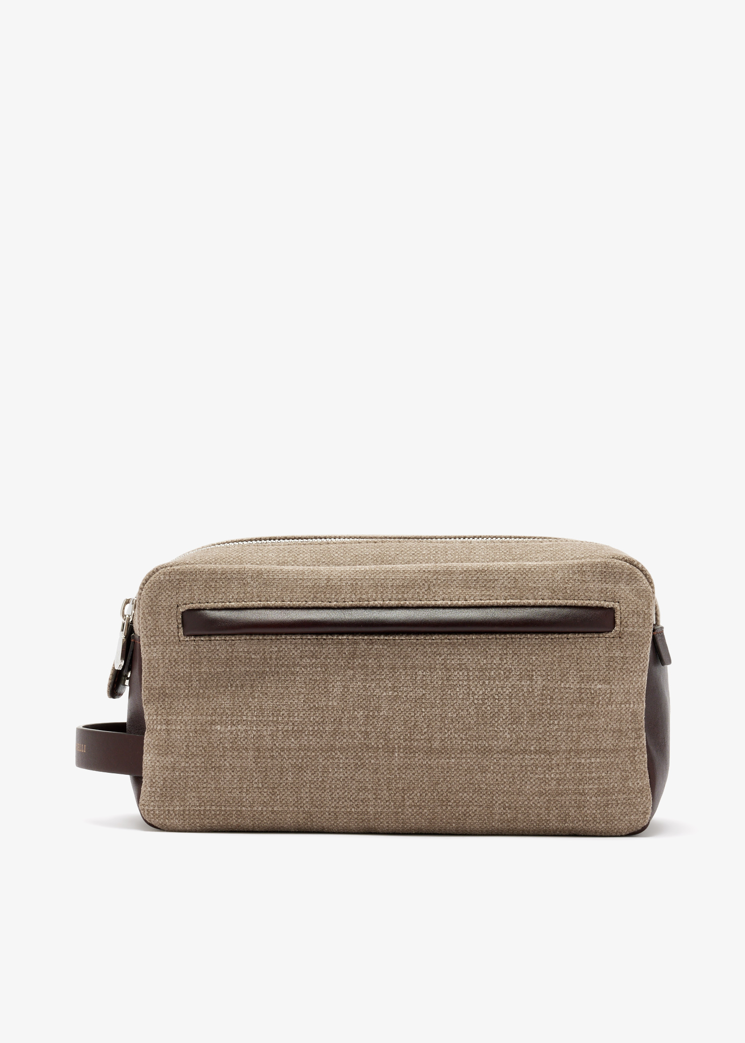 Water-resistant canvas vanity pouch, Brown
Water-resistant canvas vanity pouch, Brown