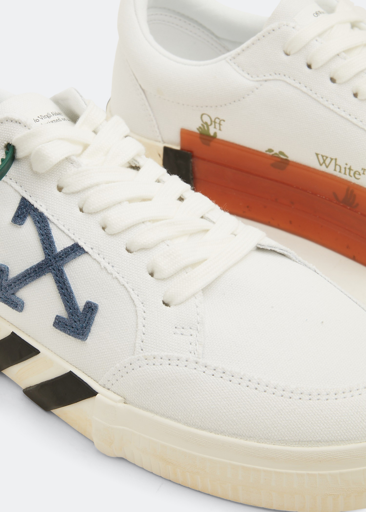 Low Vulcanised sneakers, White