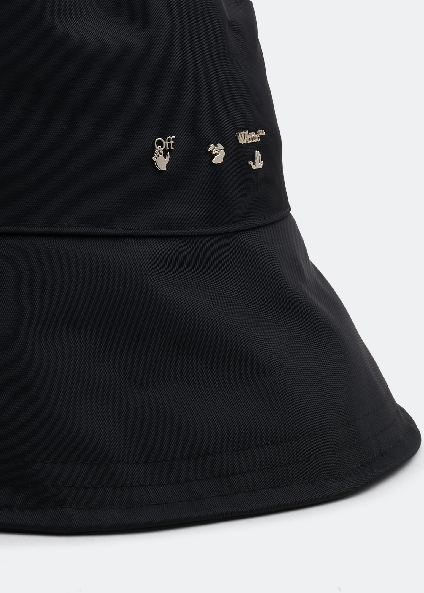 Nylon bucket hat, Black
