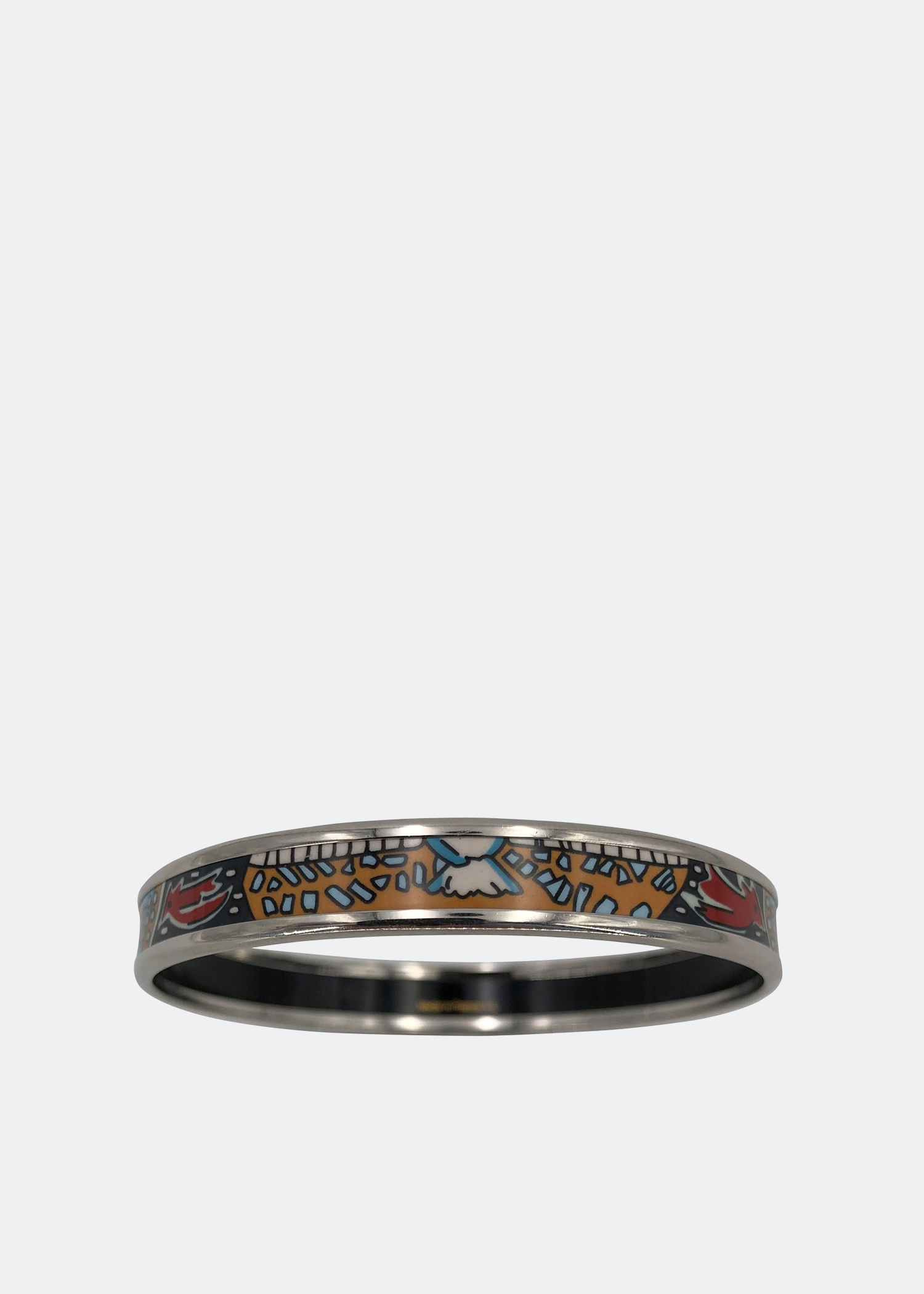 Enamel bangle, Blue
