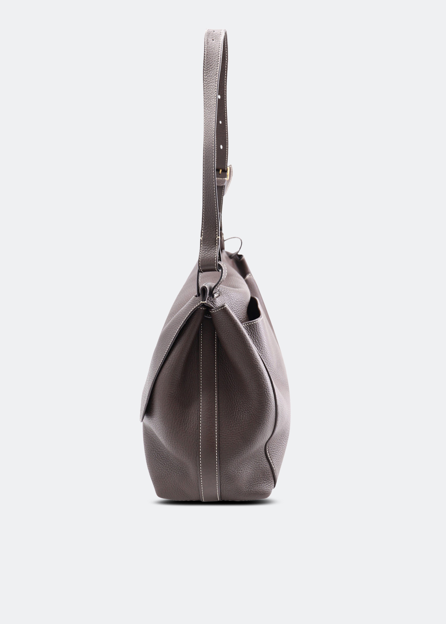 Sidekick shoulder bag in brown leather