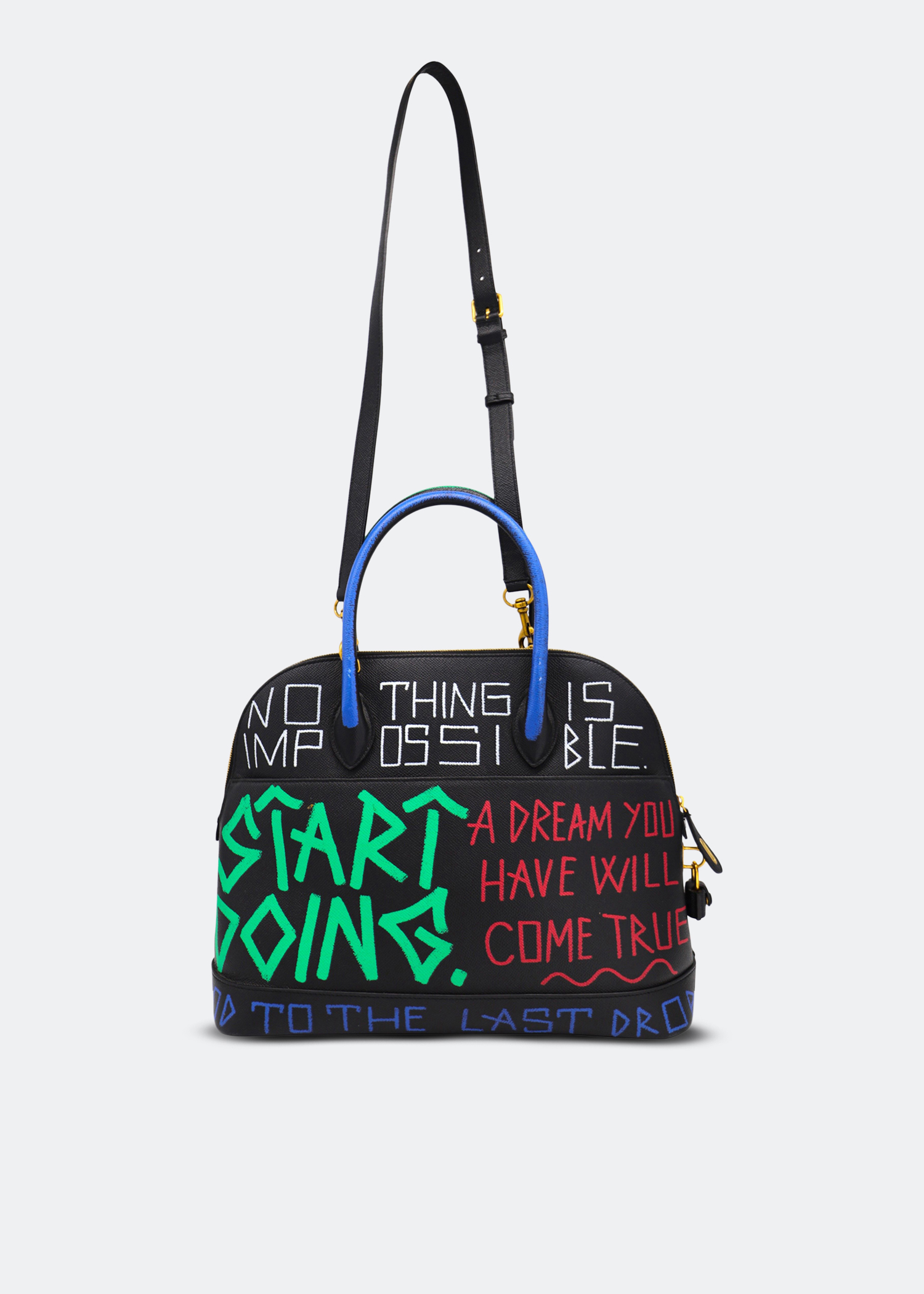 Graffiti Ville medium bag, Black