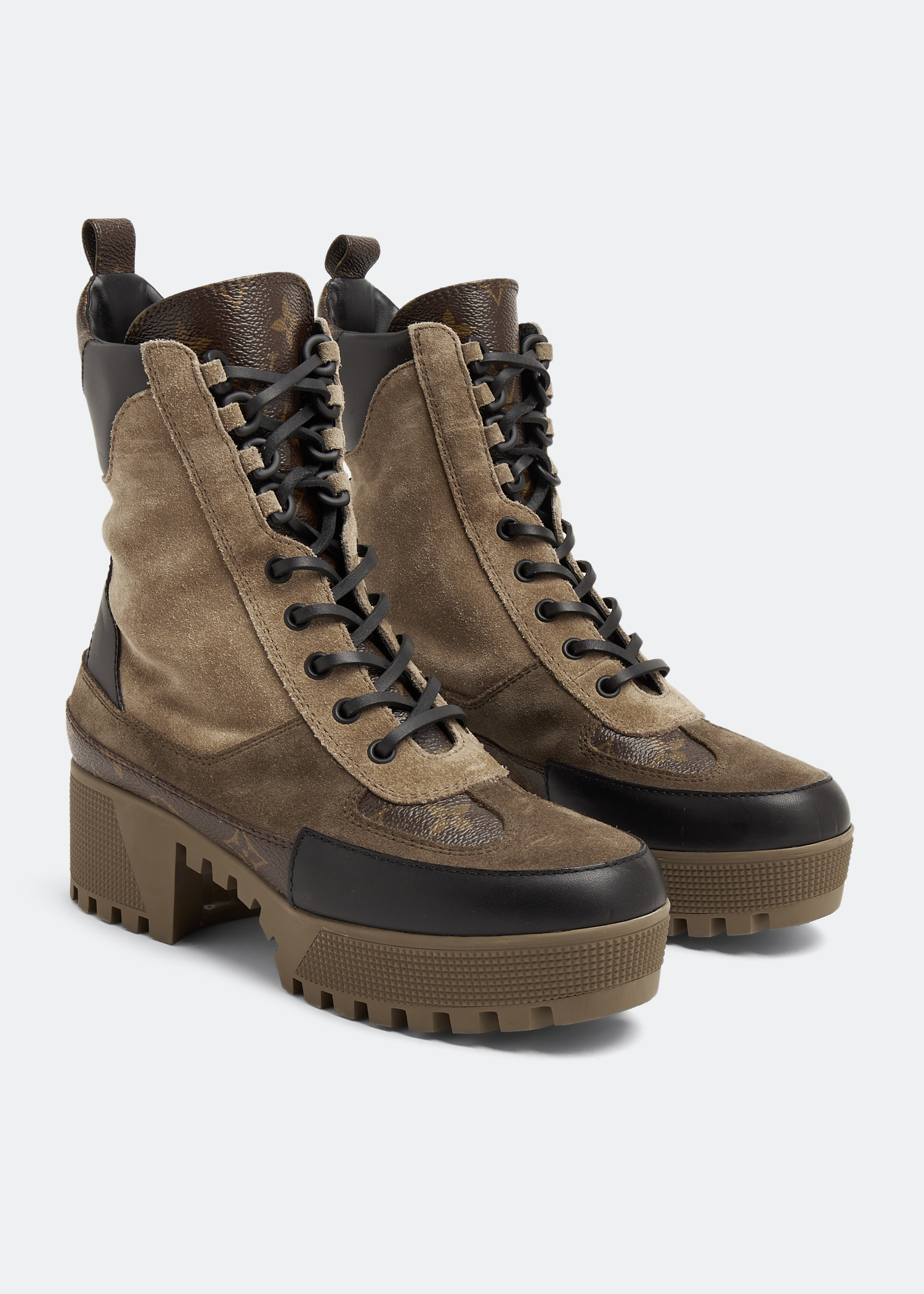 Monogram Laureate boots, Brown