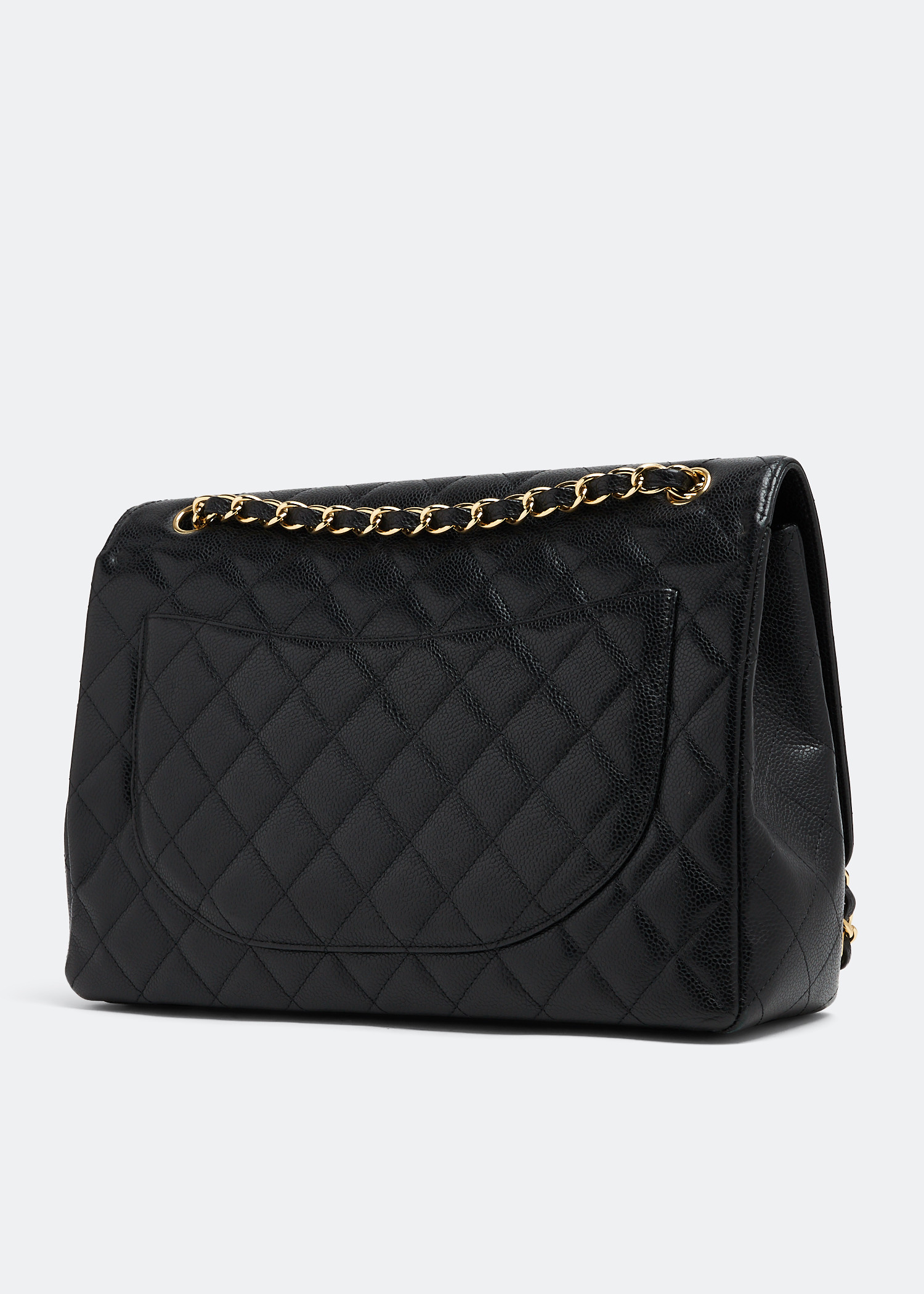 Maxi Classic Single Flap bag, Black