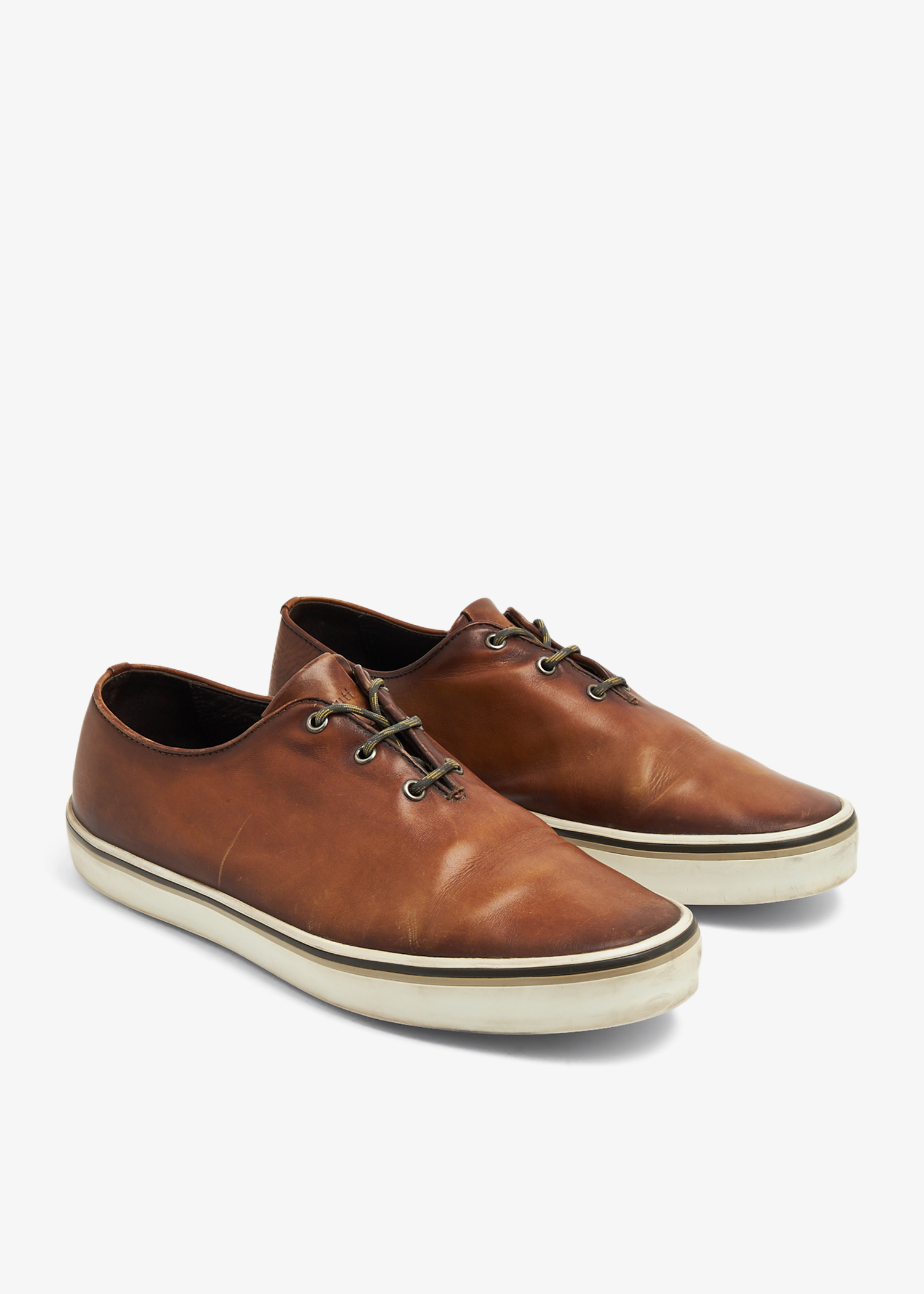 Leather sneakers, Brown