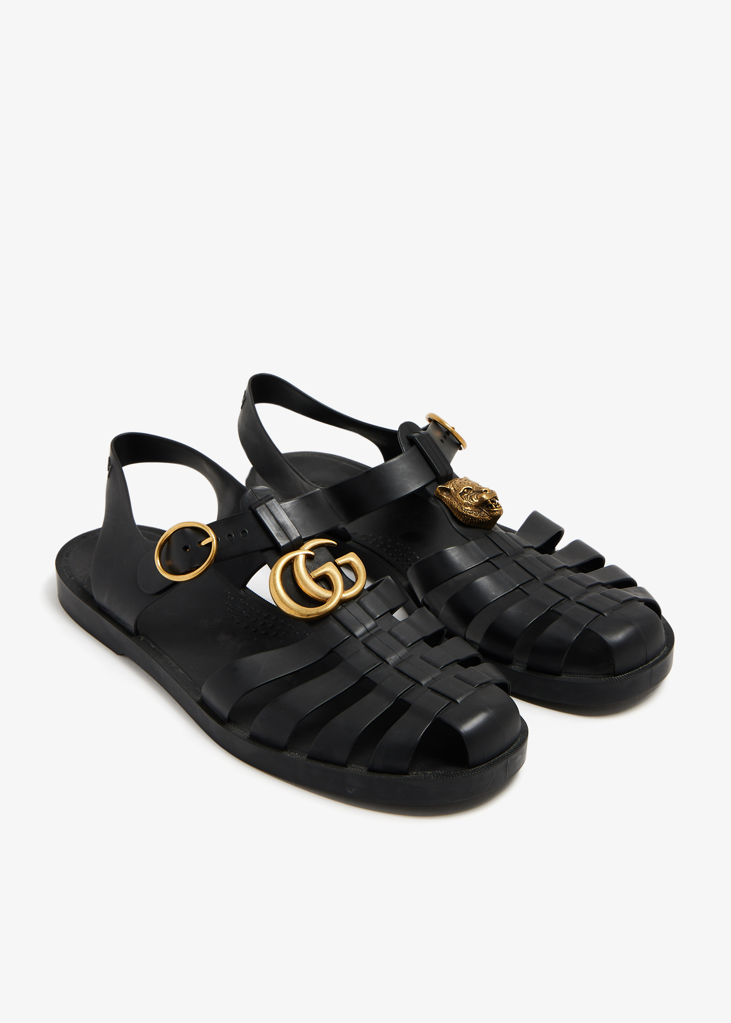 Double G sandals, Black