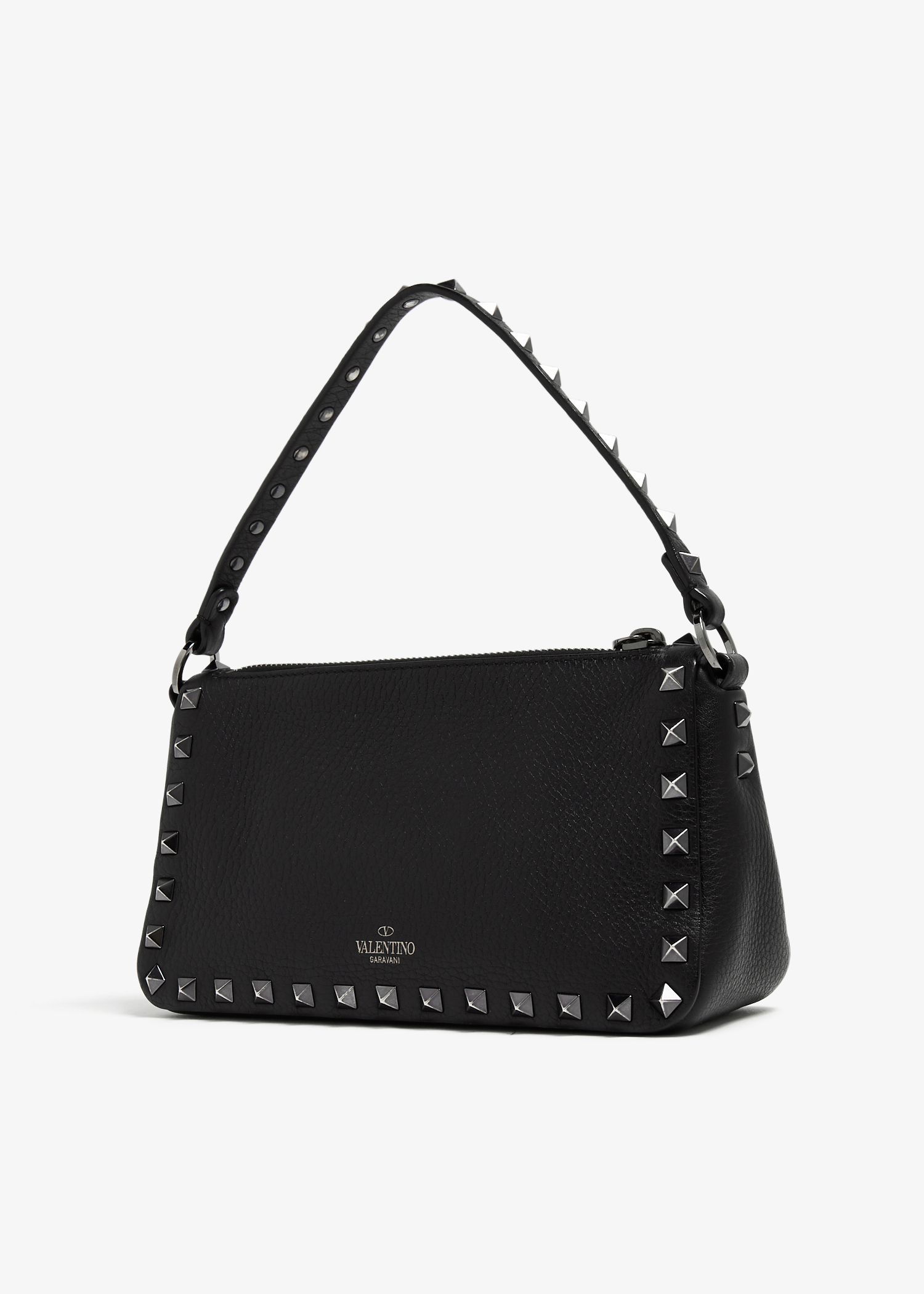 Rockstud small crossbody bag, Black