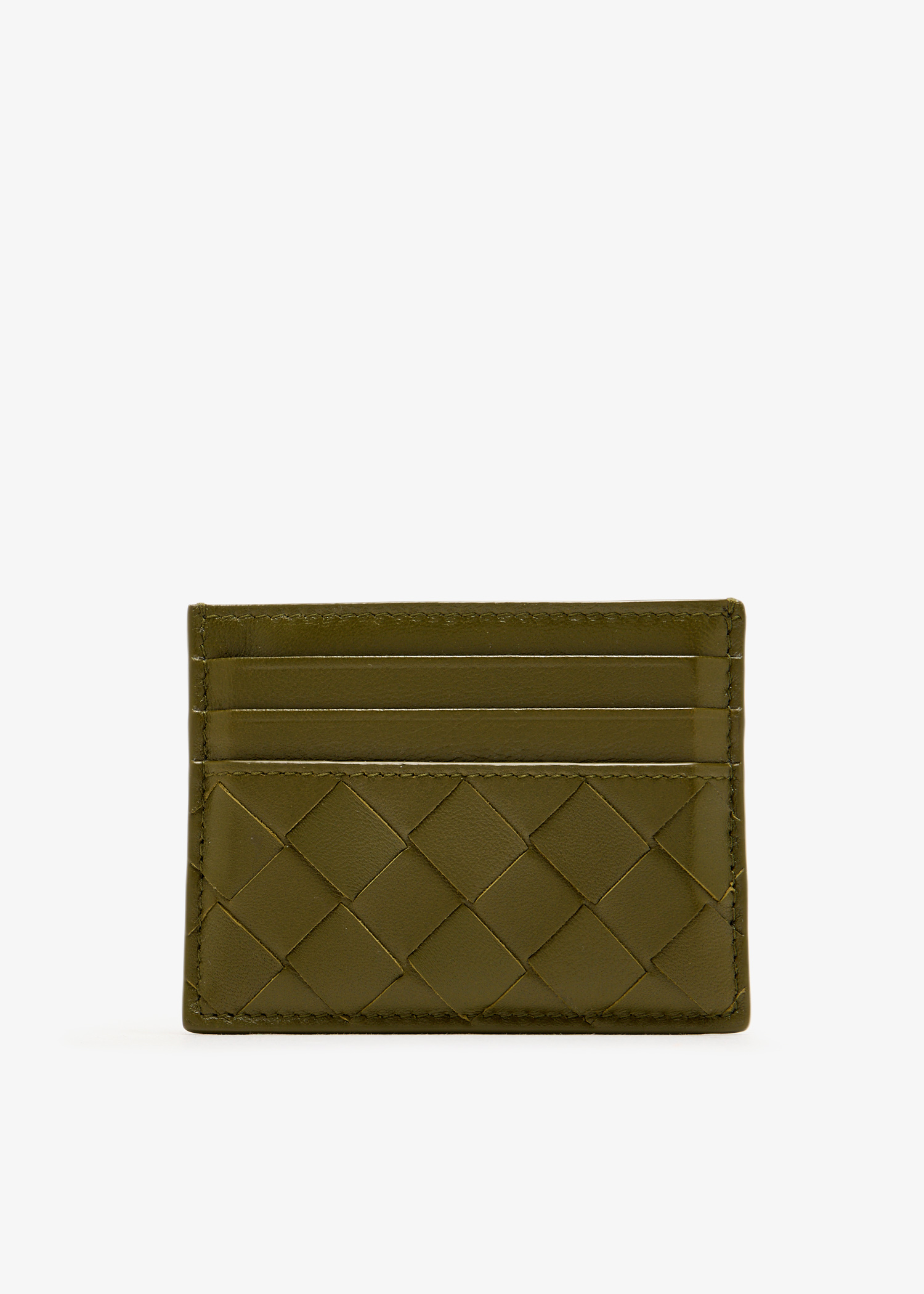 Intrecciato card case, Green
Intrecciato card case, Green