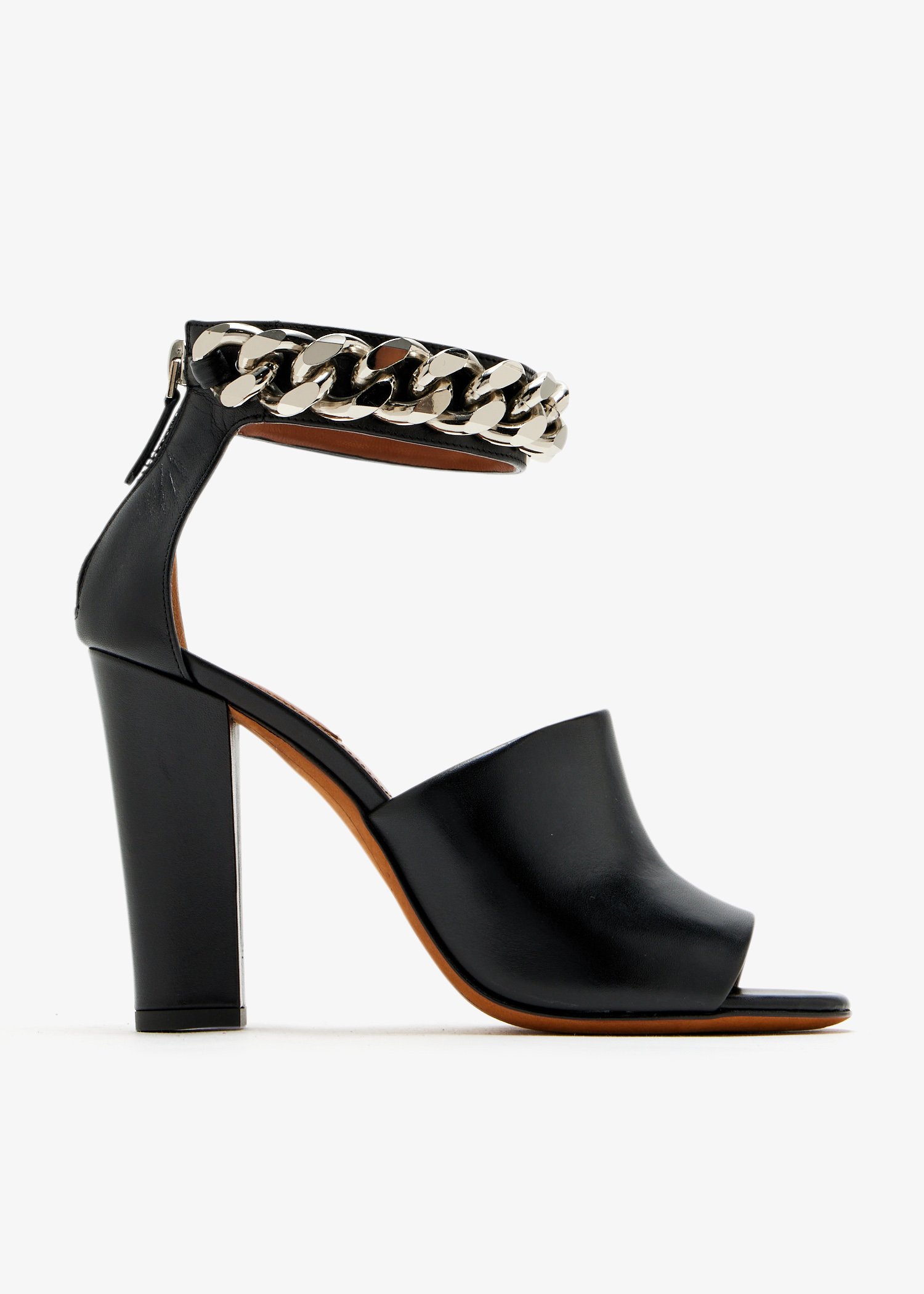 Chain-embellished sandals, Black
Chain-embellished sandals, Black