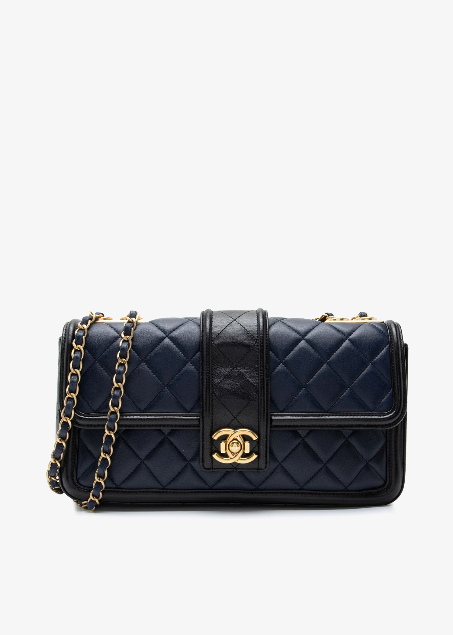 Elegant Jumbo Flap bag, Navy
Elegant Jumbo Flap bag, Navy