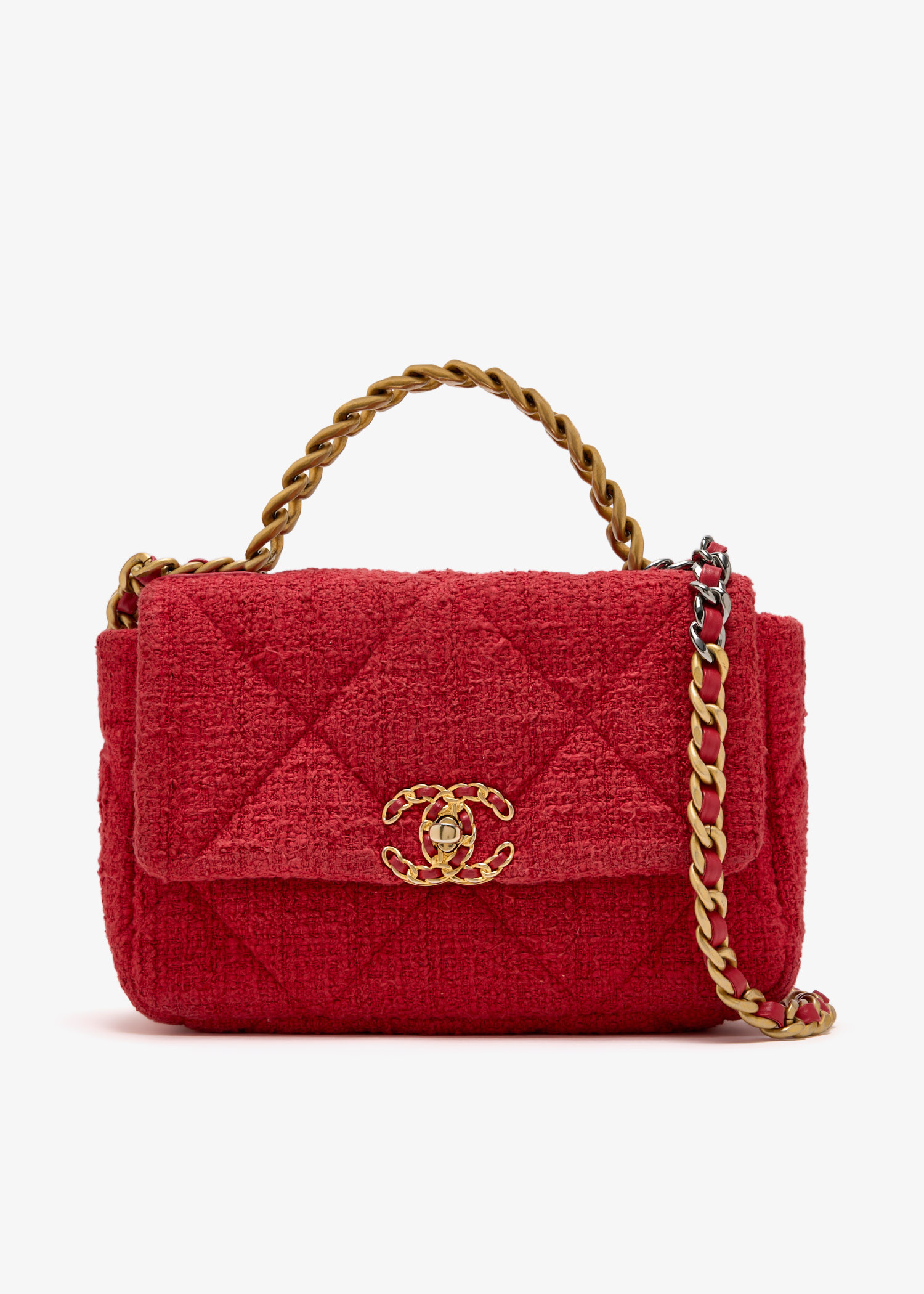 Medium 19 flap bag, Red
Medium 19 flap bag, Red