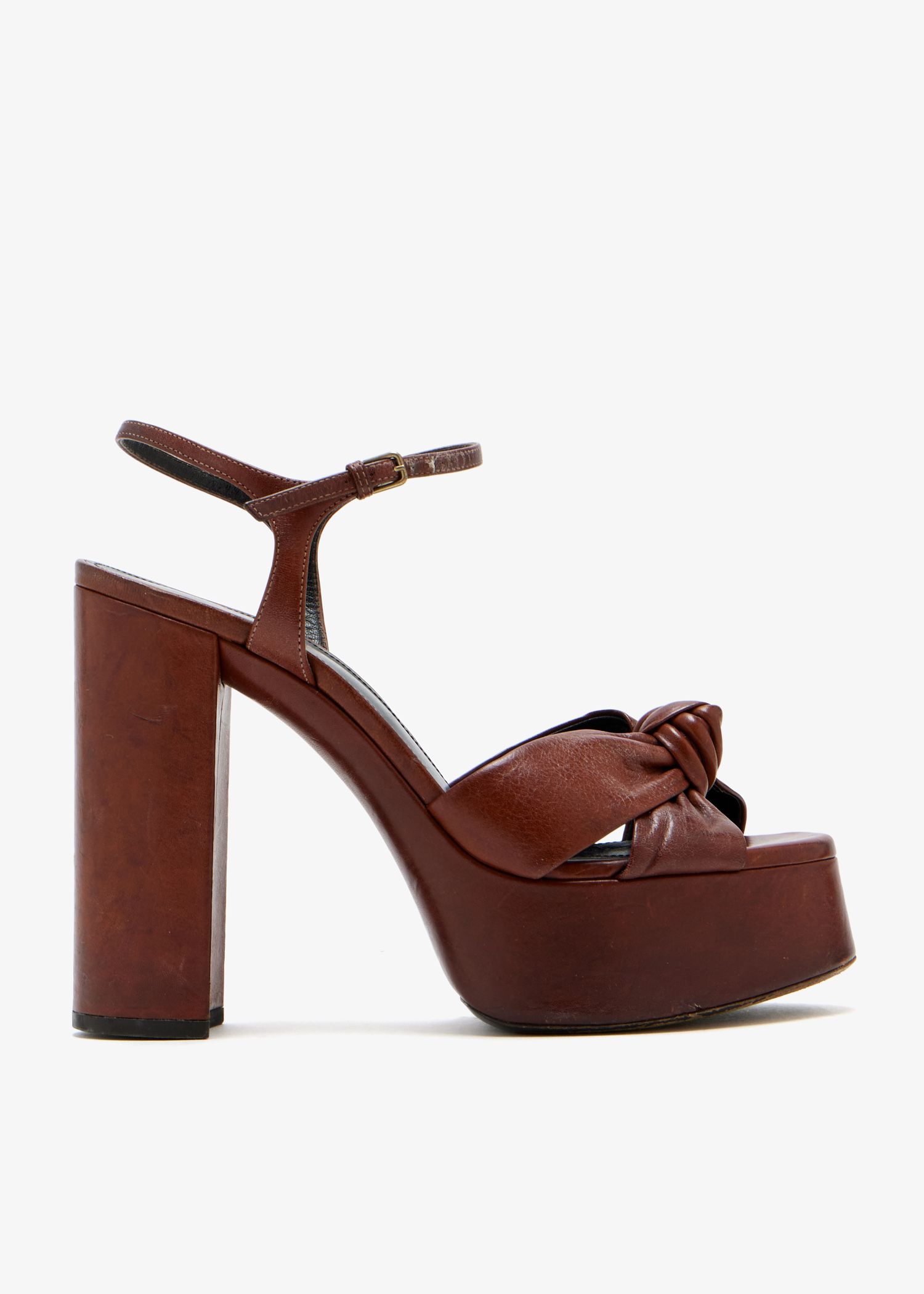 Bianca Knotted platform sandals, Brown
Bianca Knotted platform sandals, Brown