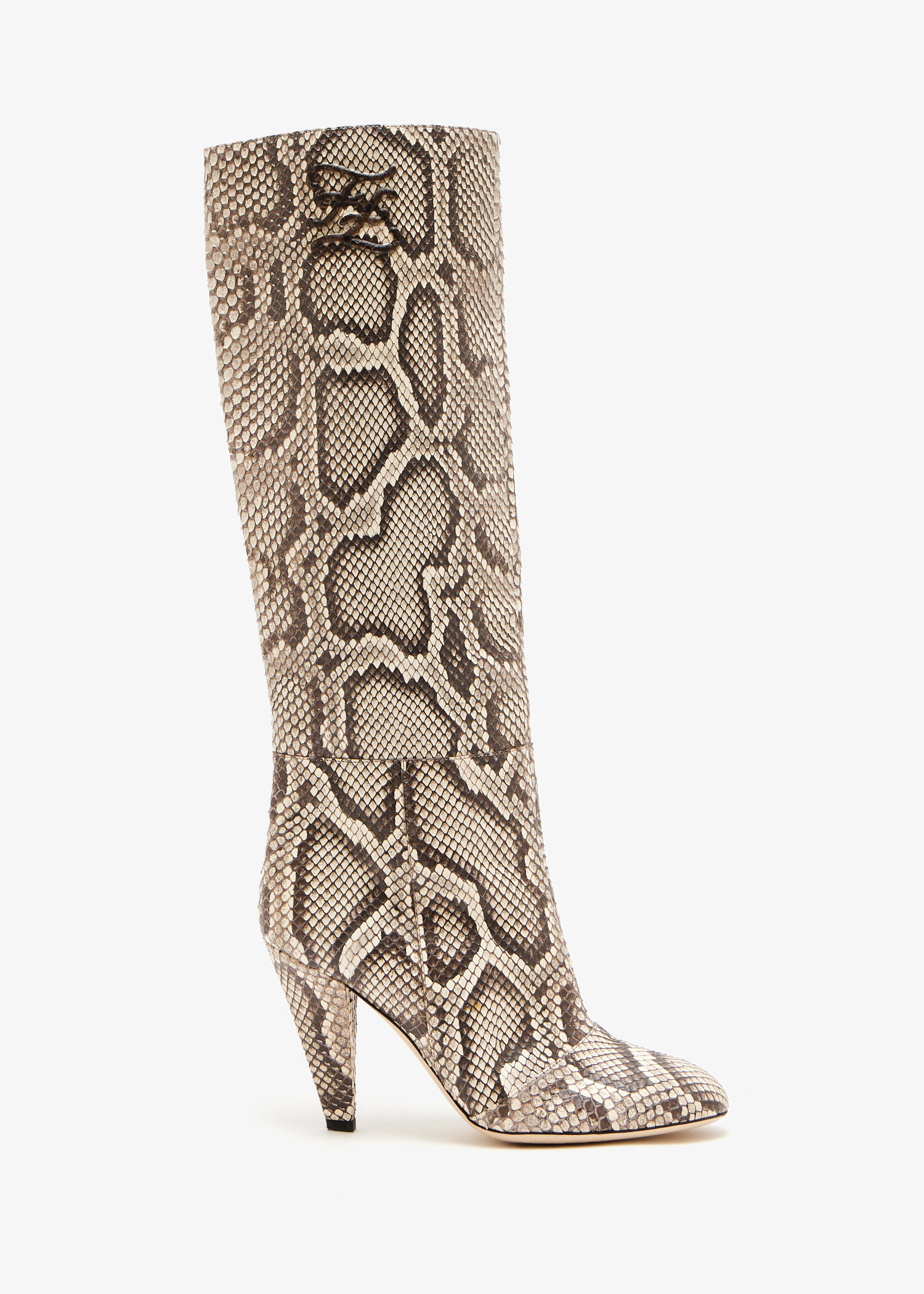 Snakeskin knee-high boots, Animal printed
Snakeskin knee-high boots, Animal printed