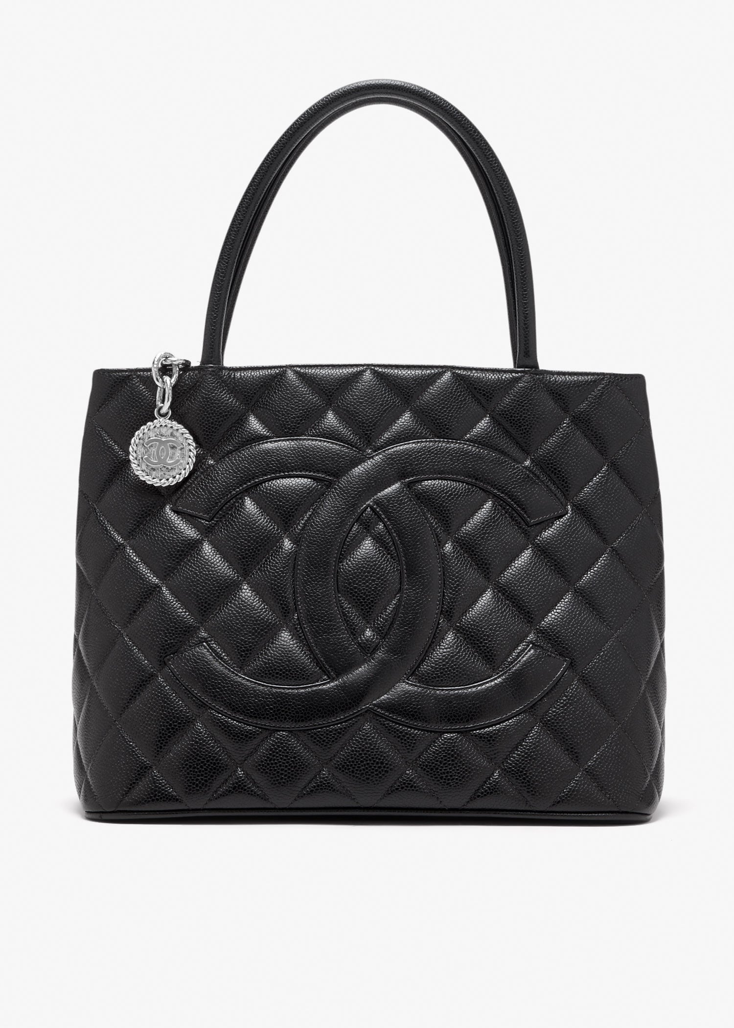 Caviar Medallion tote bag, Black
Caviar Medallion tote bag, Black