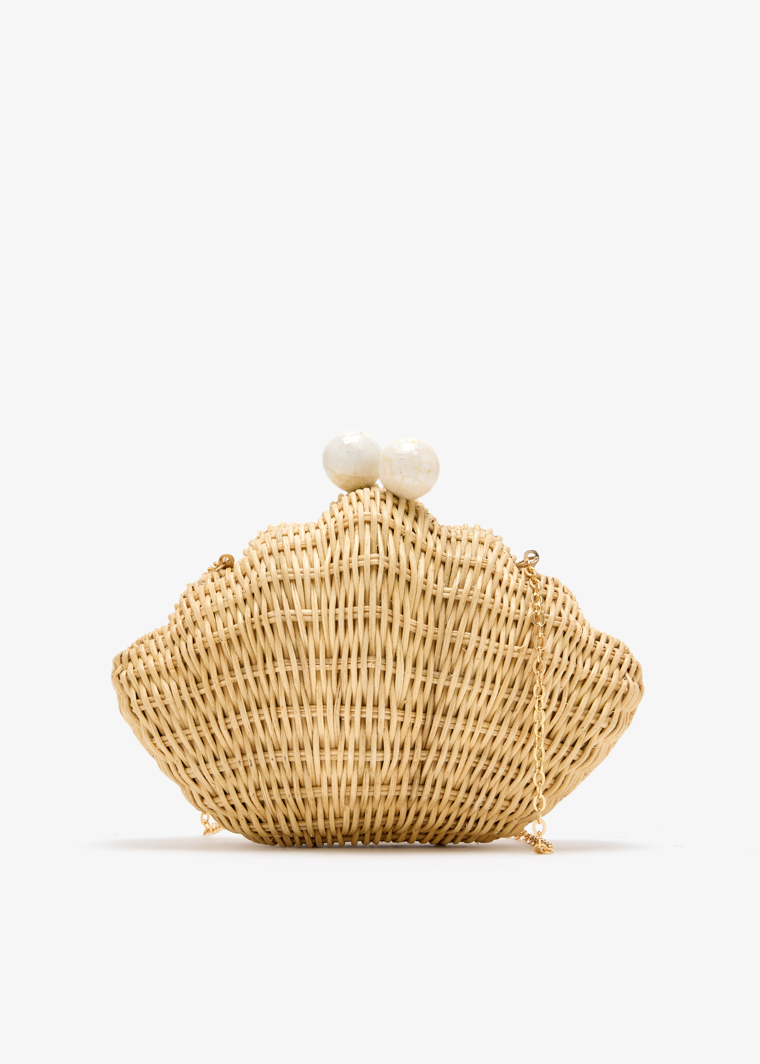 The Shell minaudière, Beige
The Shell minaudière, Beige