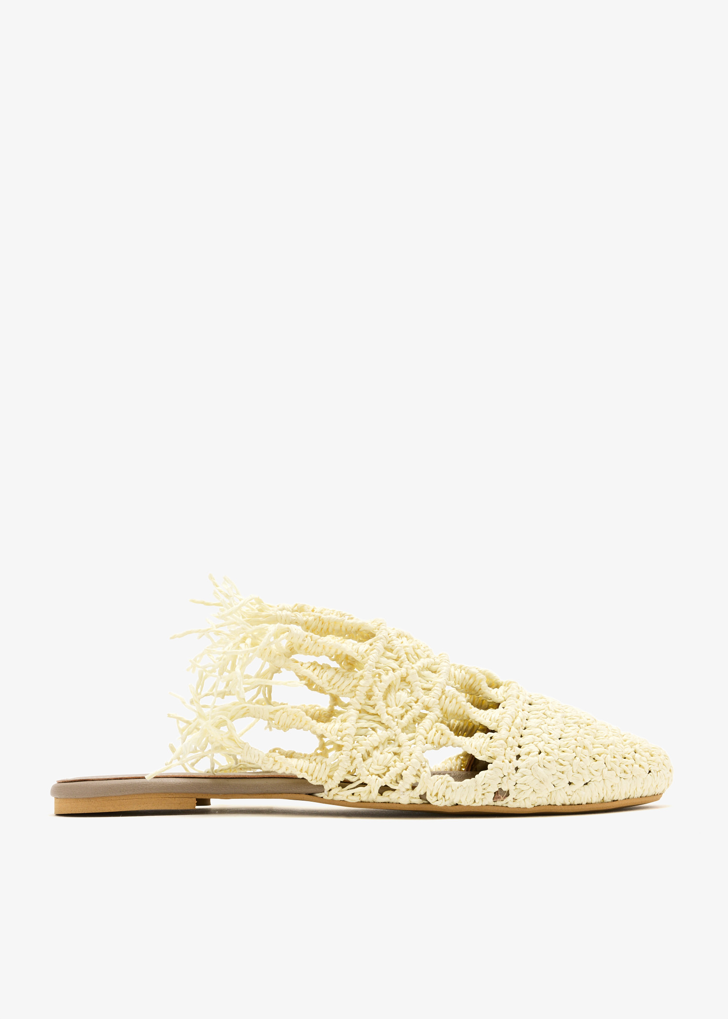 Raffia mules, Cream
Raffia mules, Cream