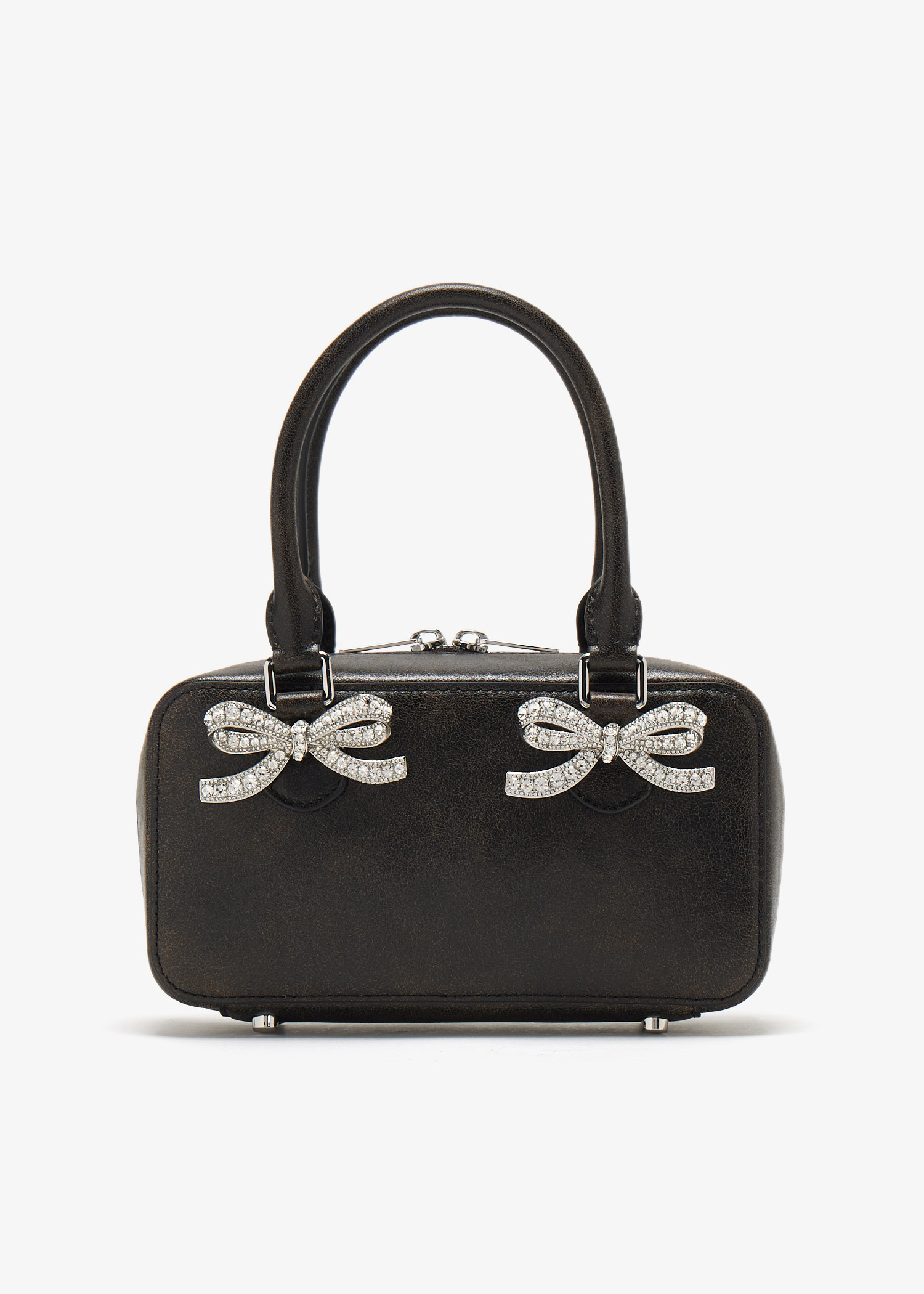 Distressed mini tote bag, Black
Distressed mini tote bag, Black