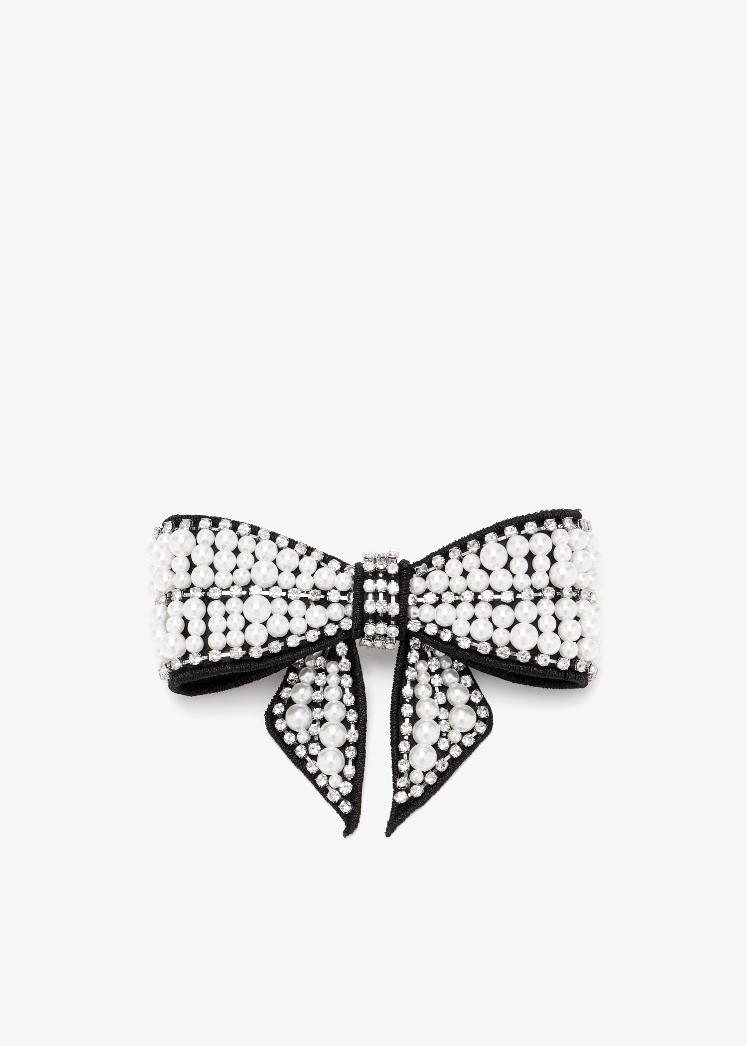 Pearl Bow hairclip, Black
Pearl Bow hairclip, Black