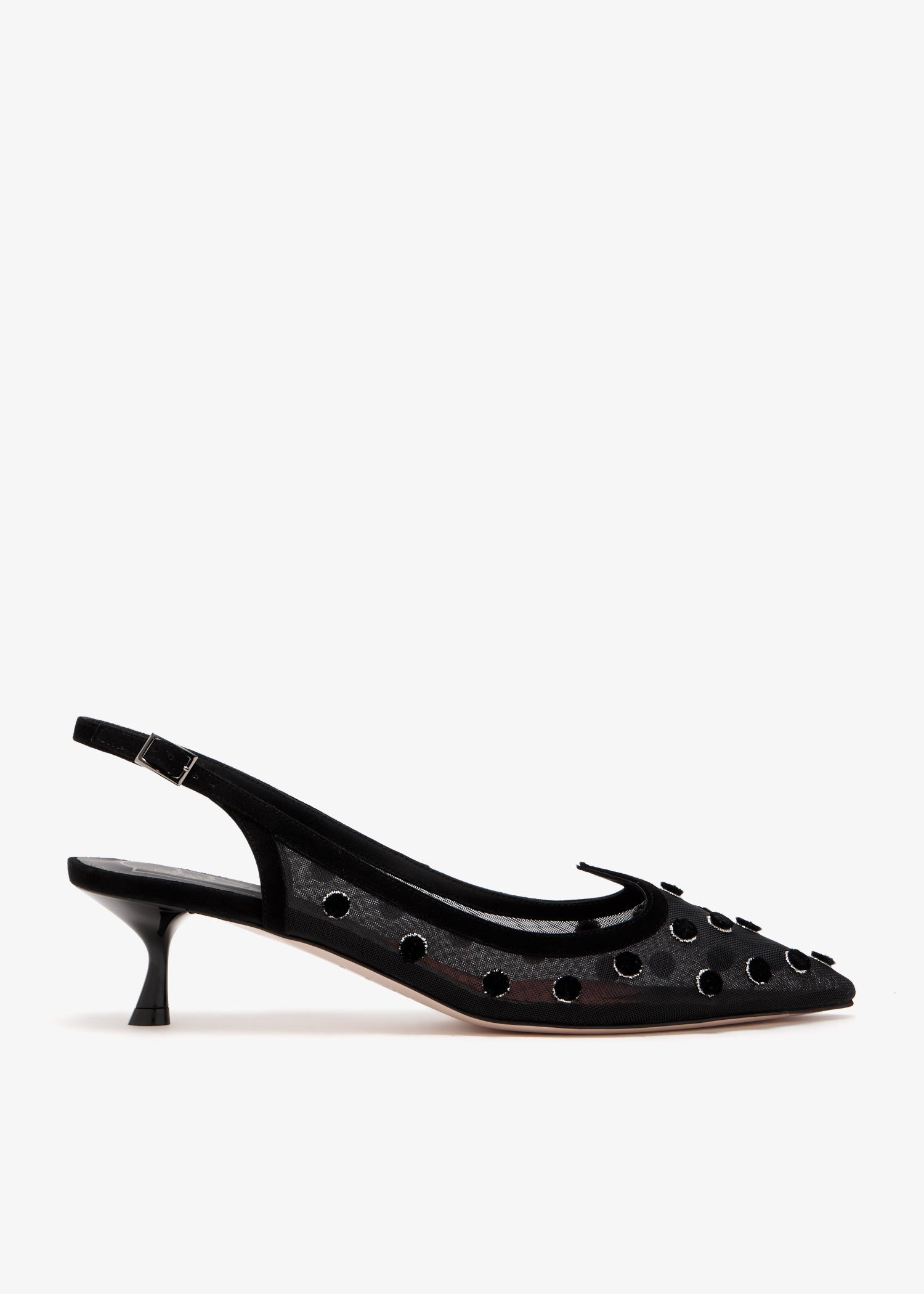 I Love Polka Dot slingback pumps, Black
I Love Polka Dot slingback pumps, Black