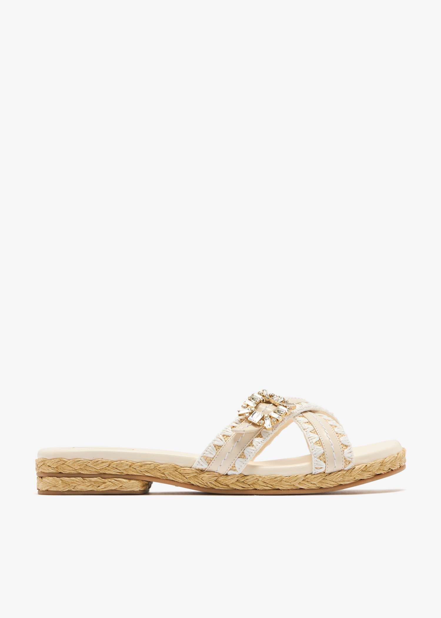 Strass espadrille sandals, White
Strass espadrille sandals, White