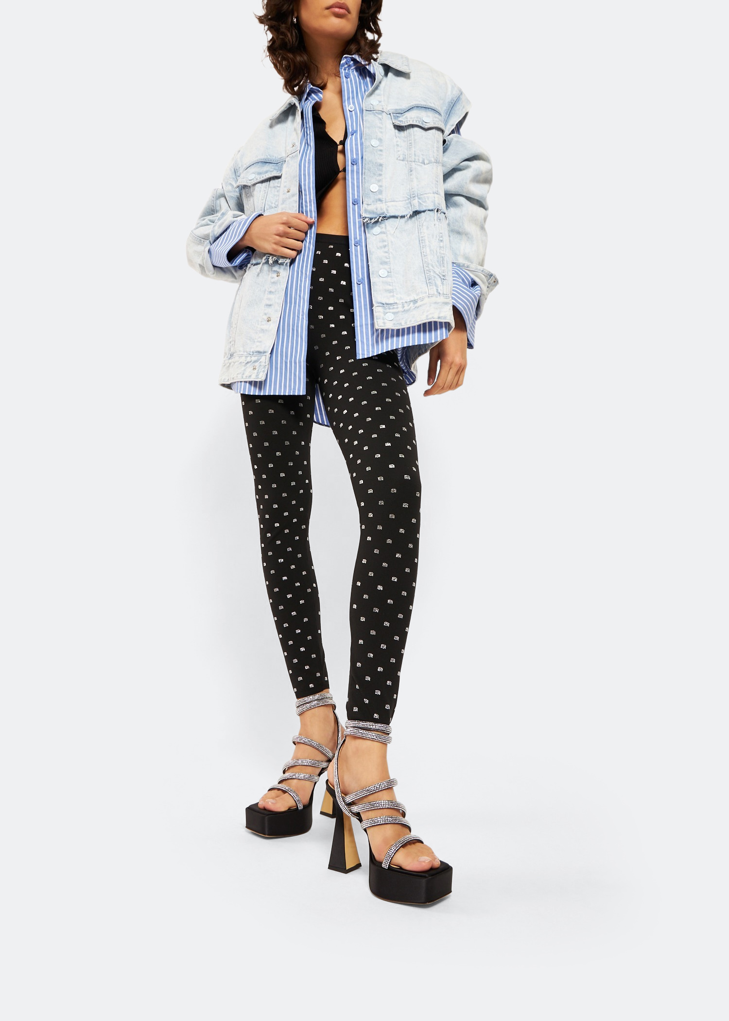 Sydney platform sandals, Black
