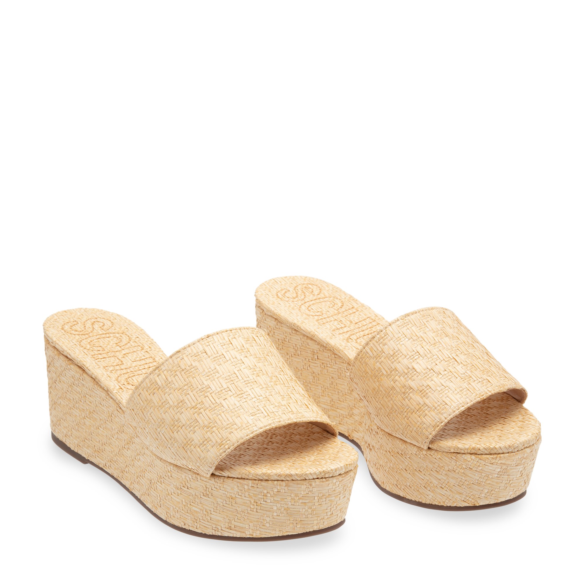 Nuania wedge sandals, Beige