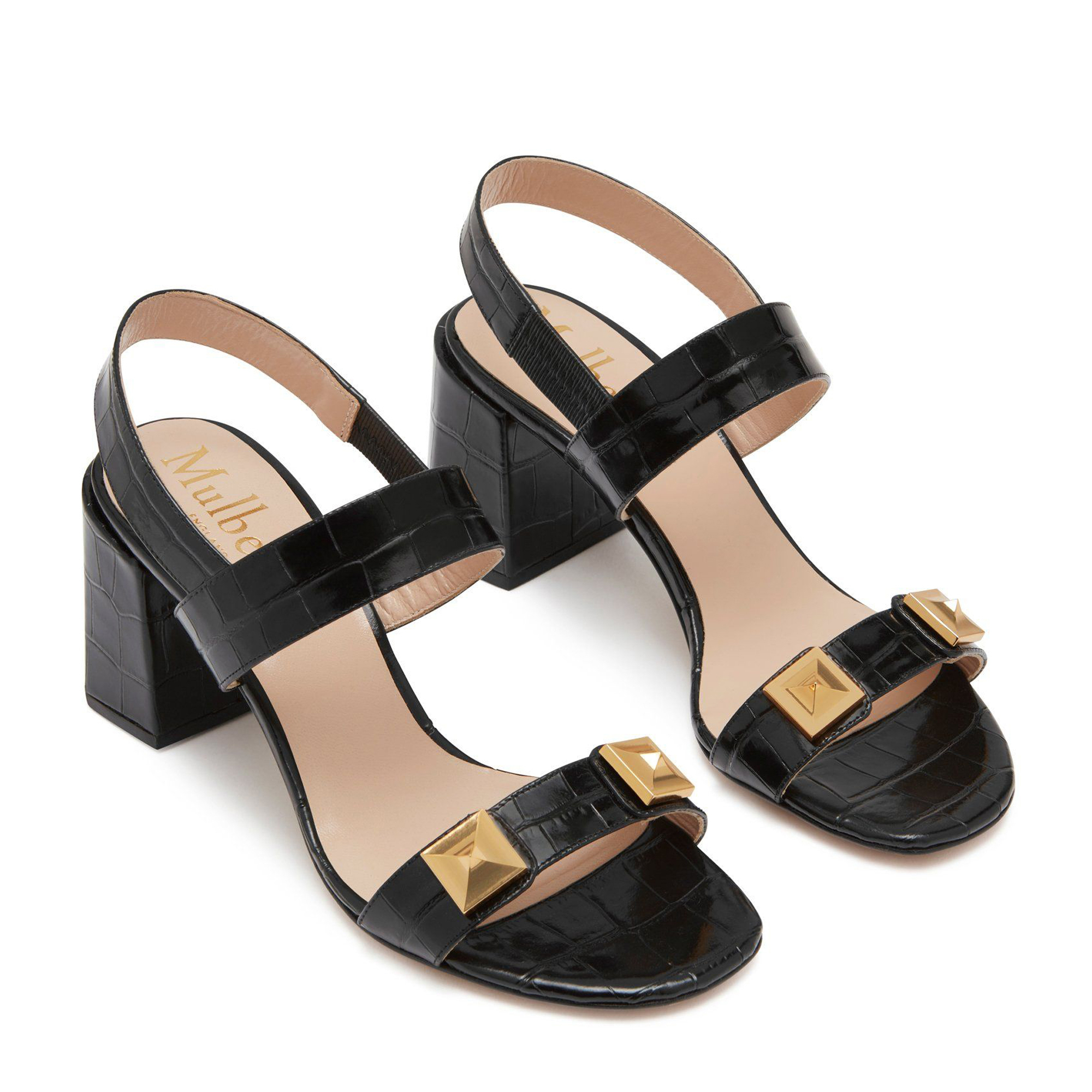 Keeley Pyramid sandals, Black