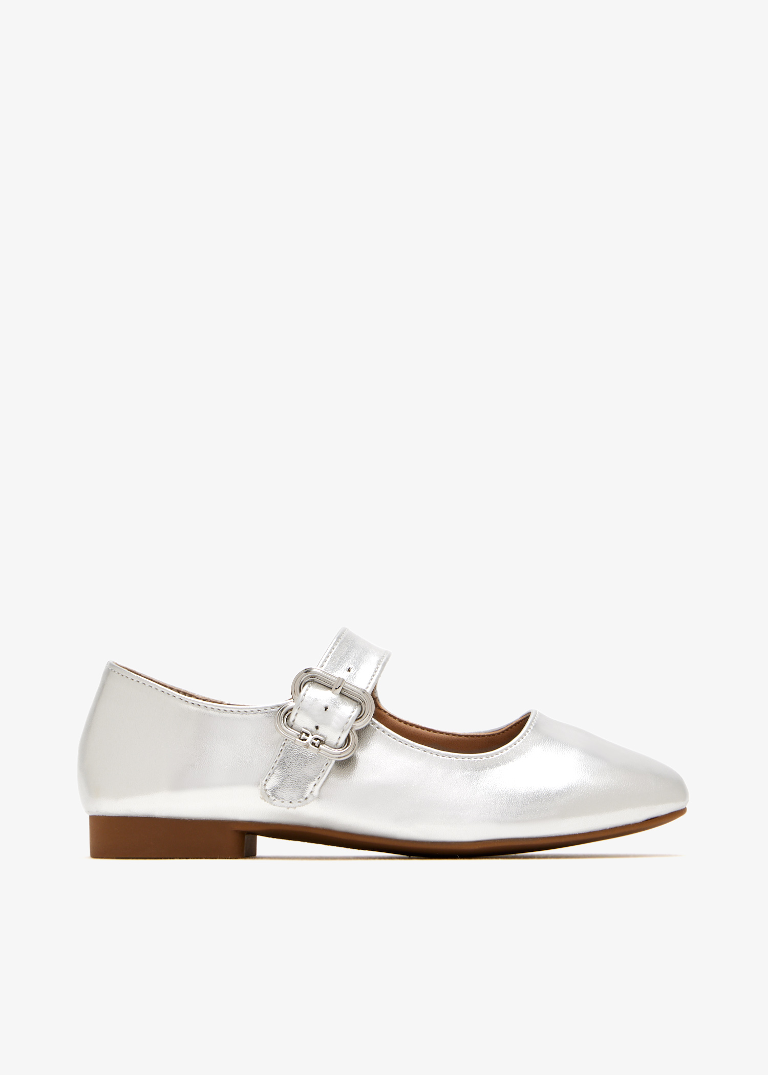 Maeve Michaela Mary Jane flats, Silver
Maeve Michaela Mary Jane flats, Silver
