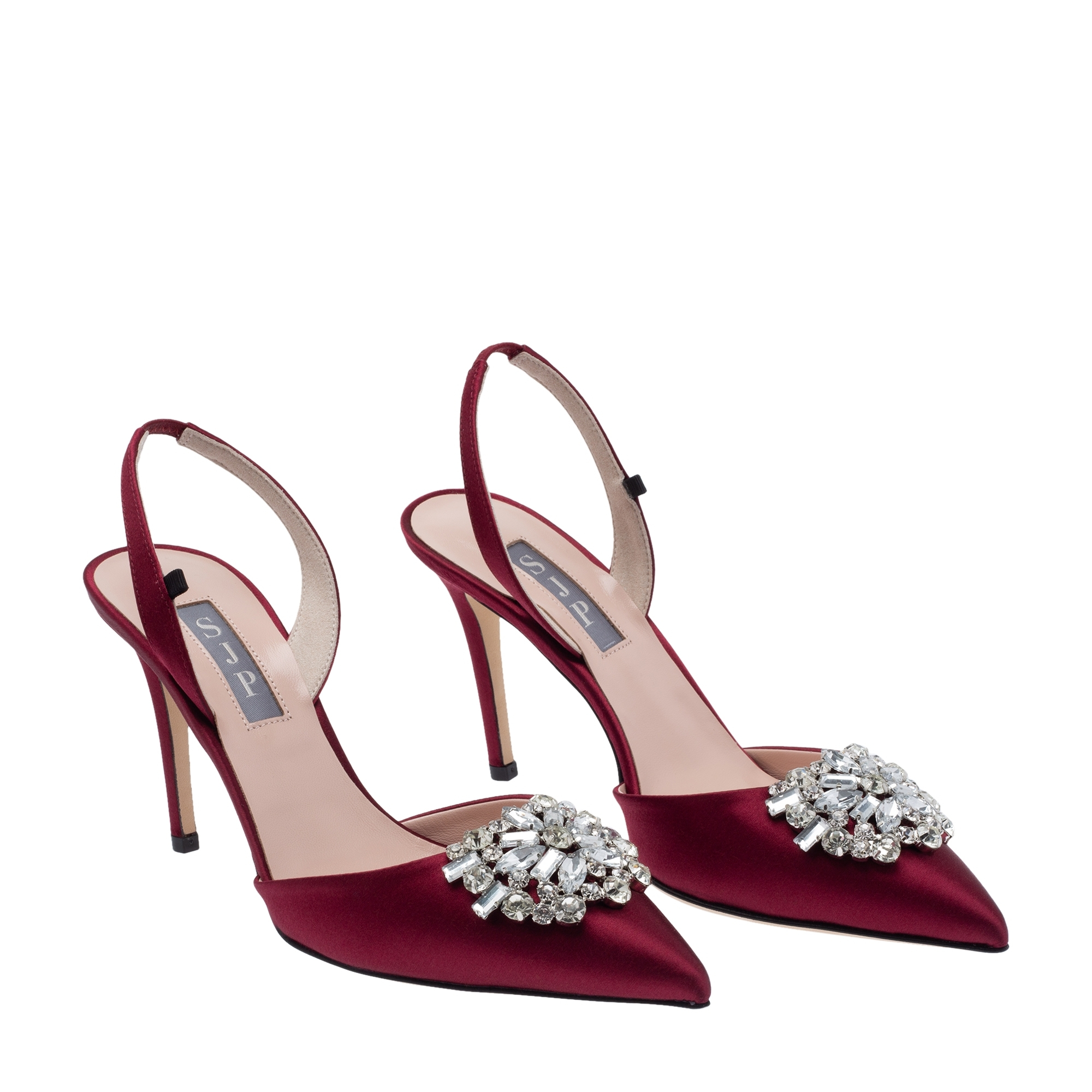 Sana satin pumps, Red