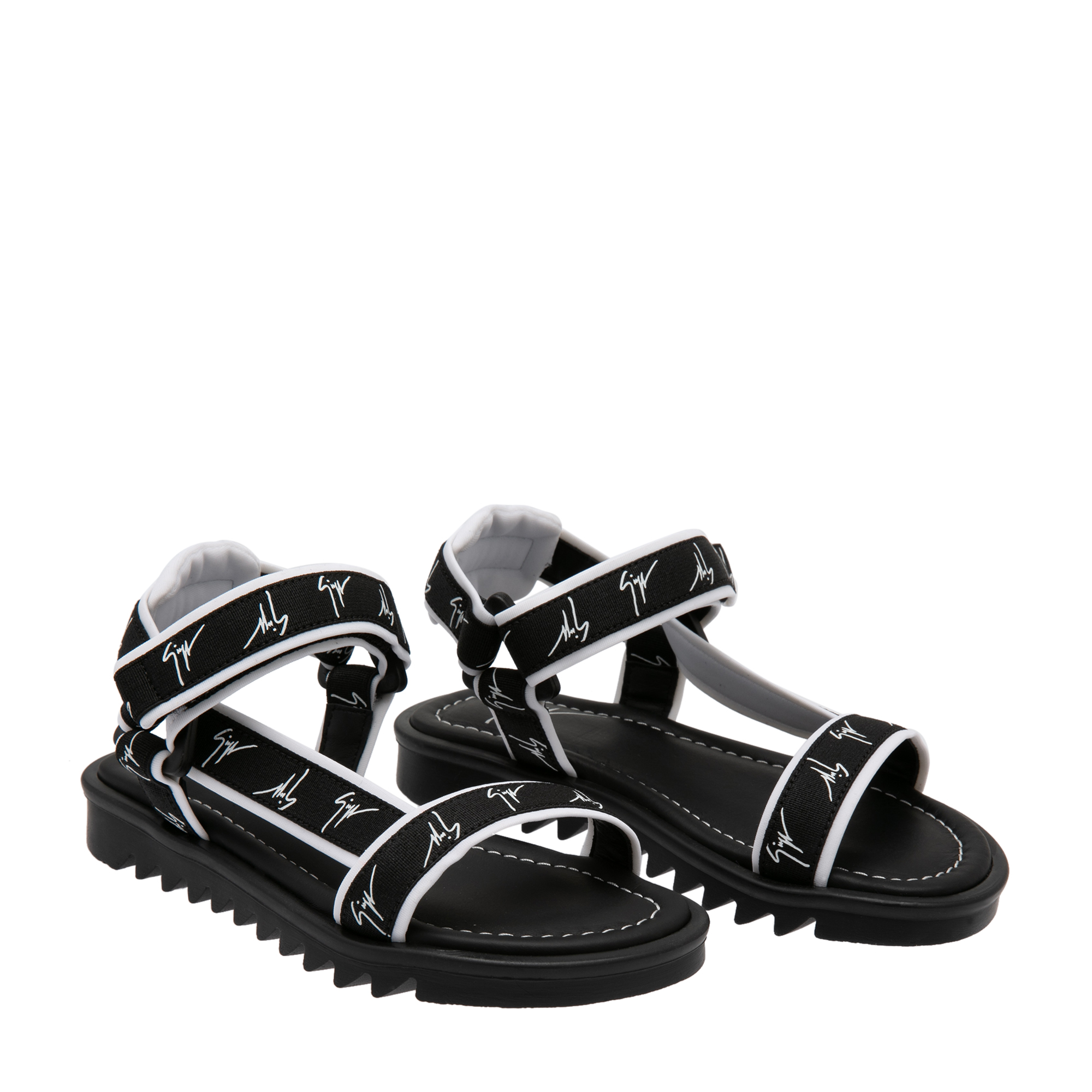 Velcro sandals, Black
