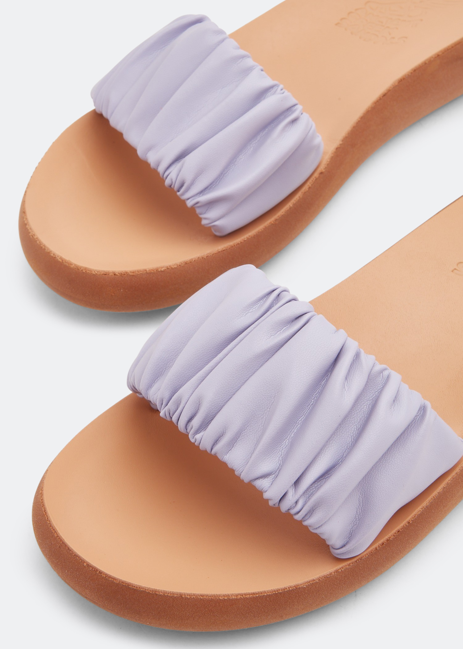 Scrunchie Taygete sandals, Purple