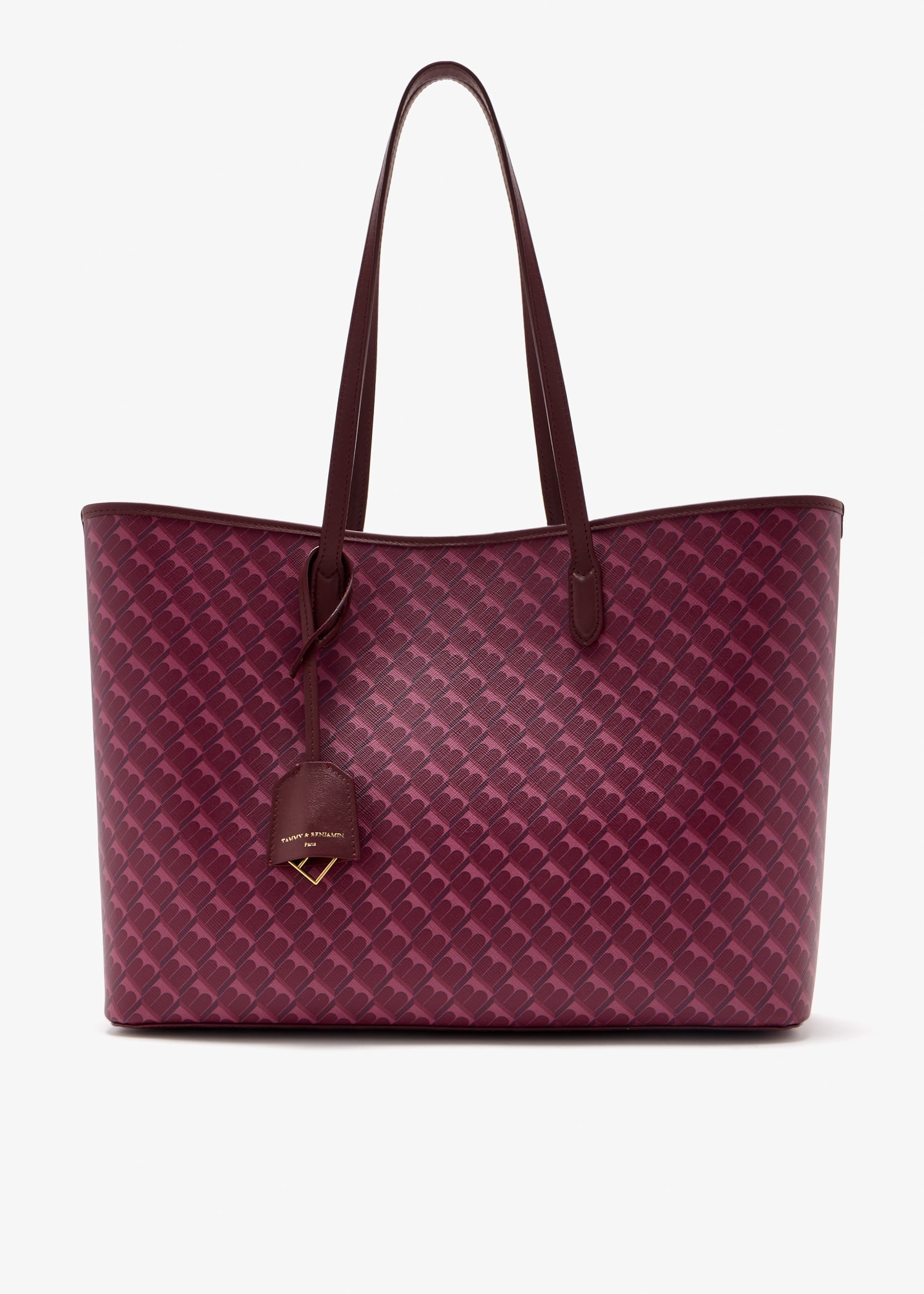 Monogram shopper tote, Burgundy
Monogram shopper tote, Burgundy