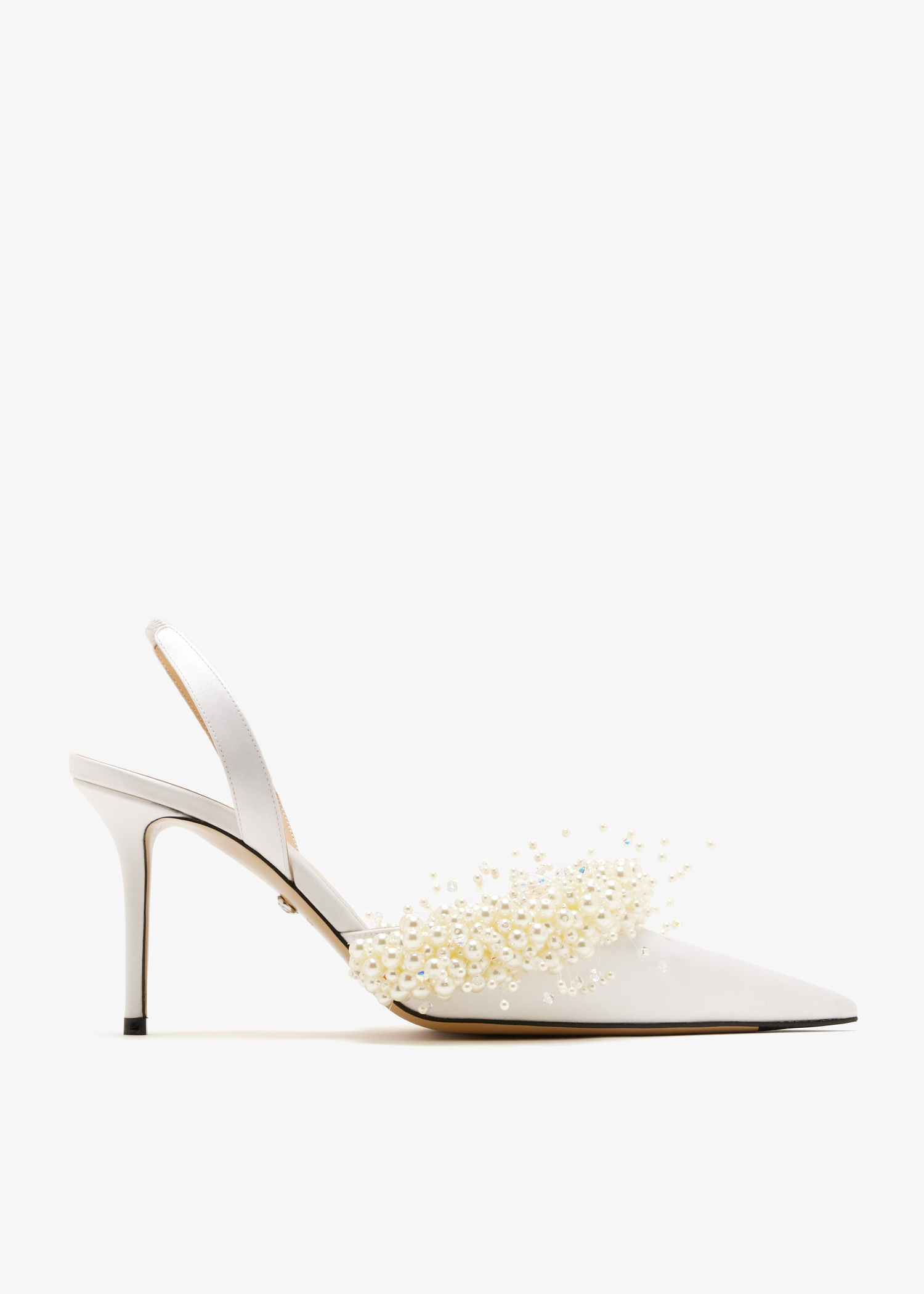 Pearl slingback pumps, White
Pearl slingback pumps, White