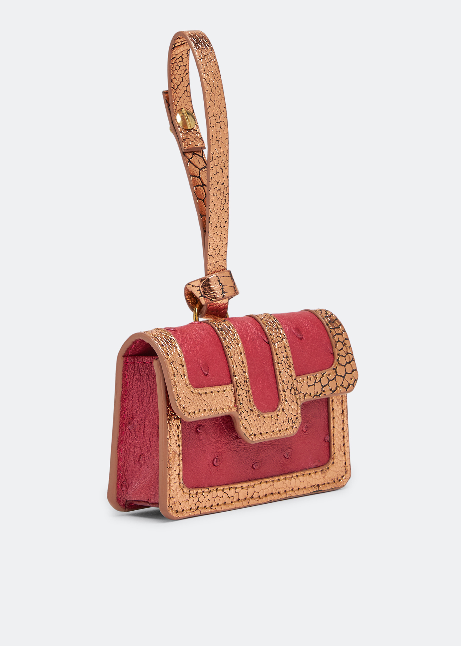 Ostrich Leather Airpods Case, Red
Ostrich Leather Airpods Case, Red