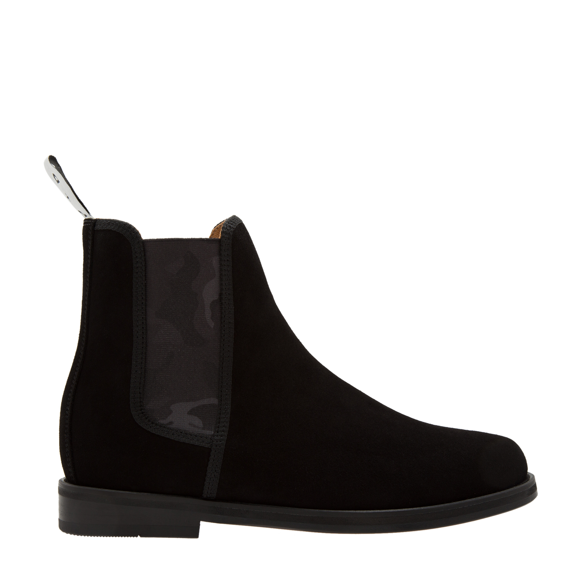 Stealth suede boots, Black