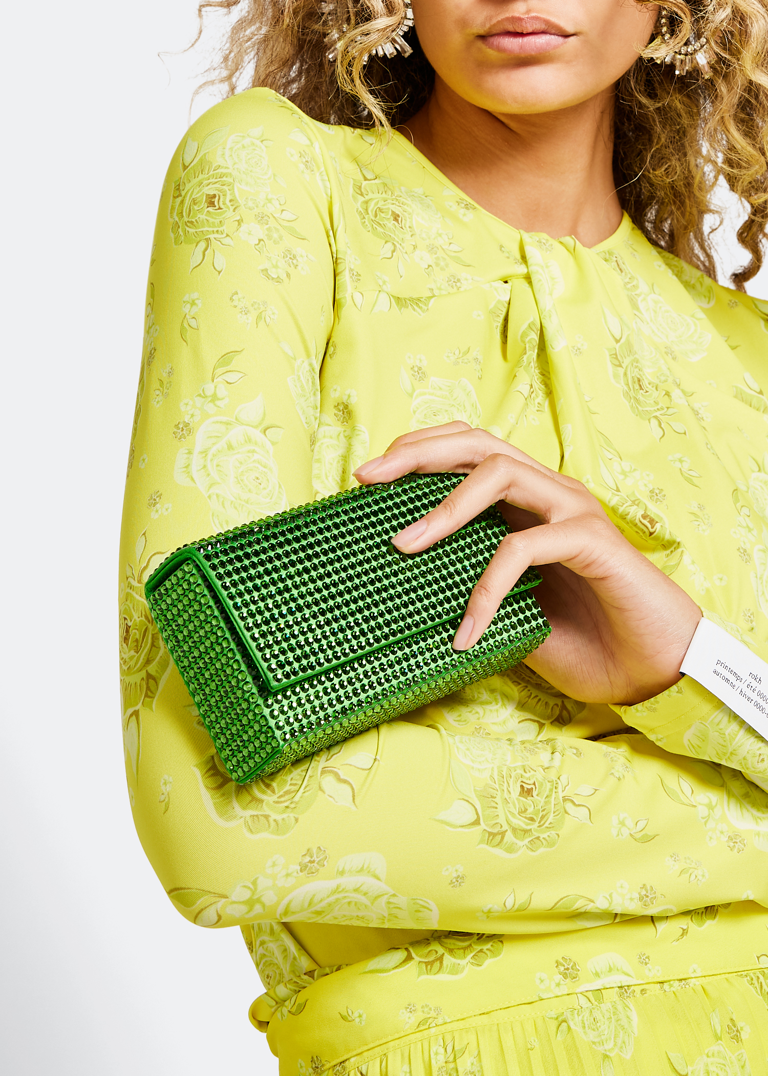 Super Amini Paloma clutch, Green