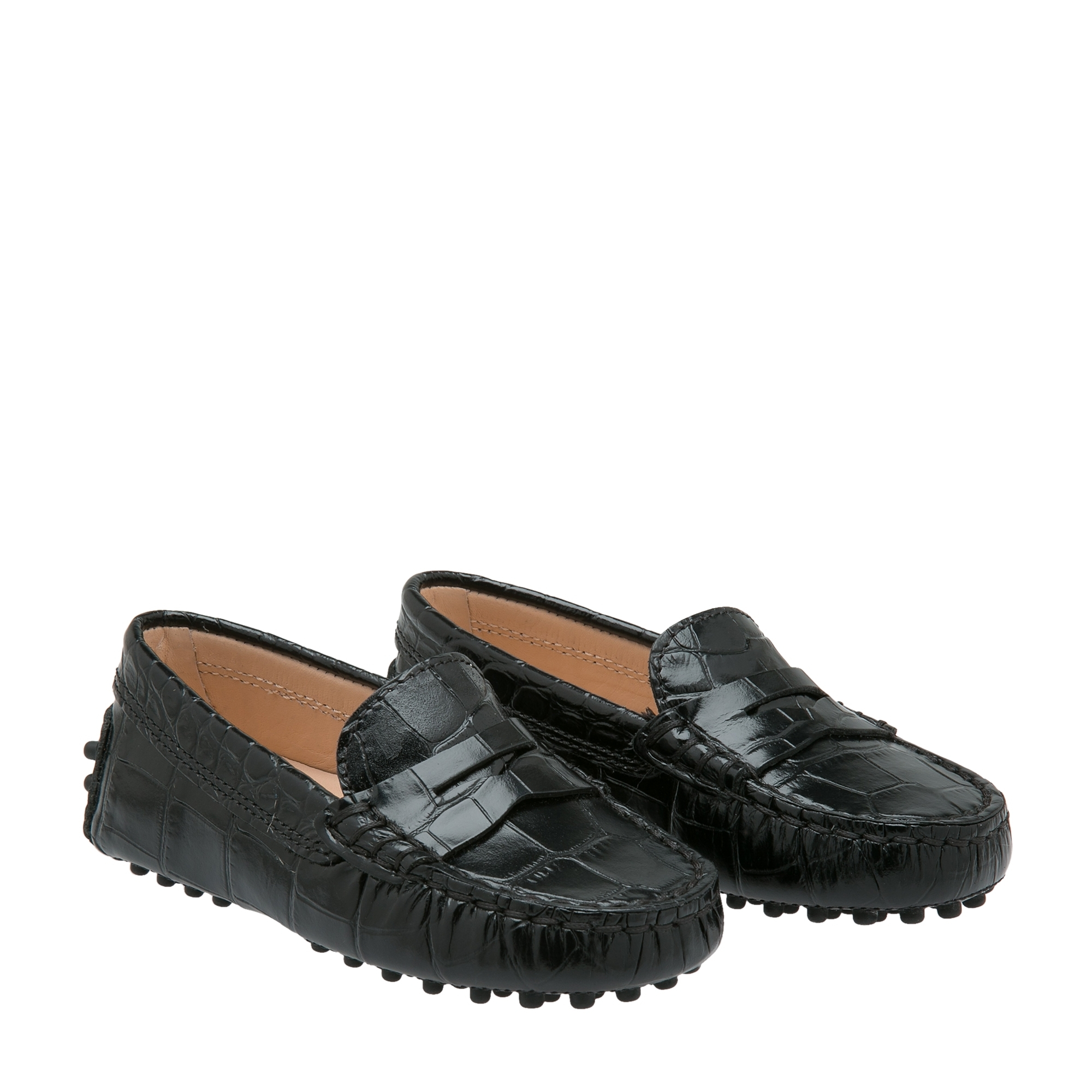 Gommini leather loafers, Black