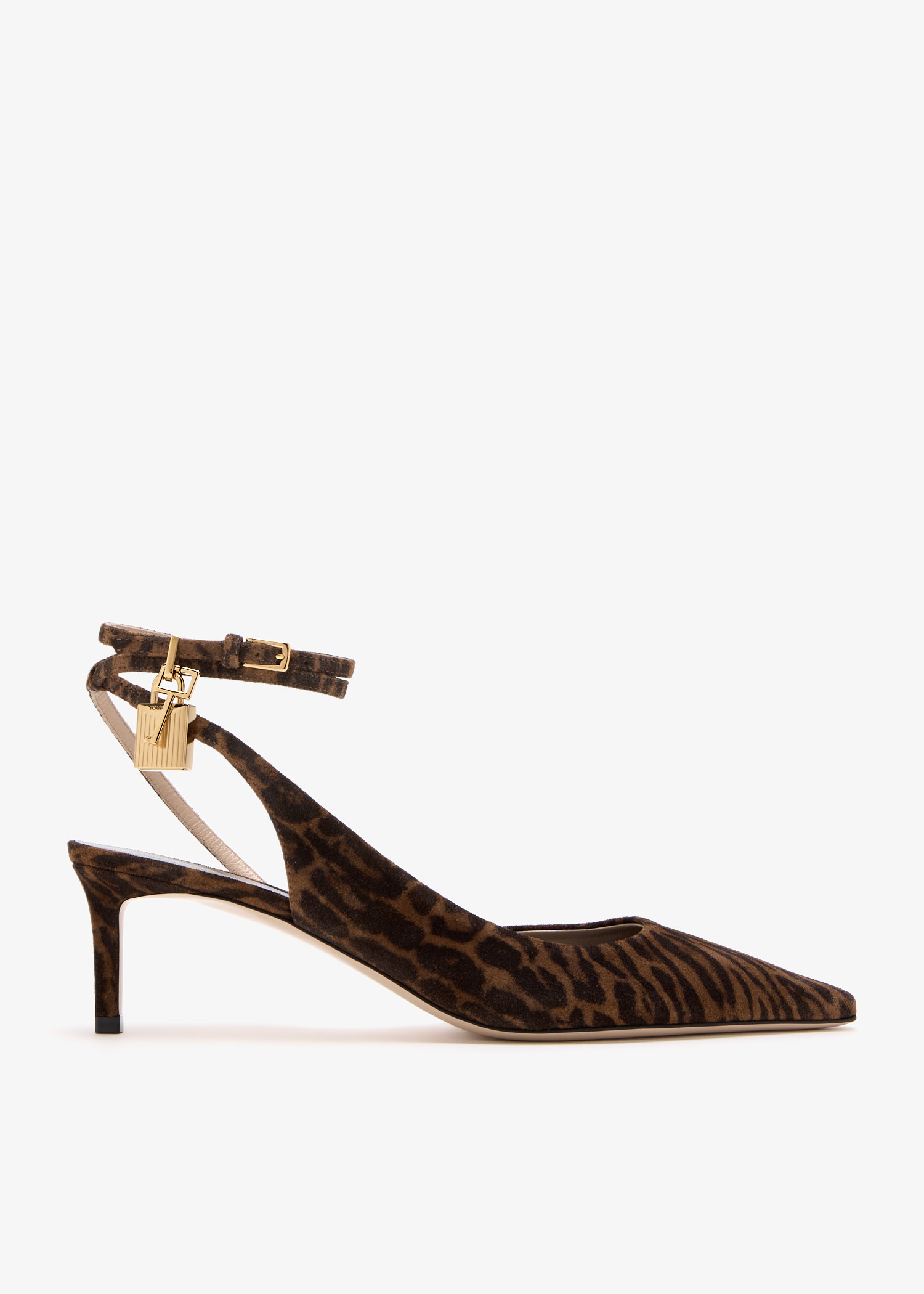 Padlock slingback pumps, Animal printed
Padlock slingback pumps, Animal printed