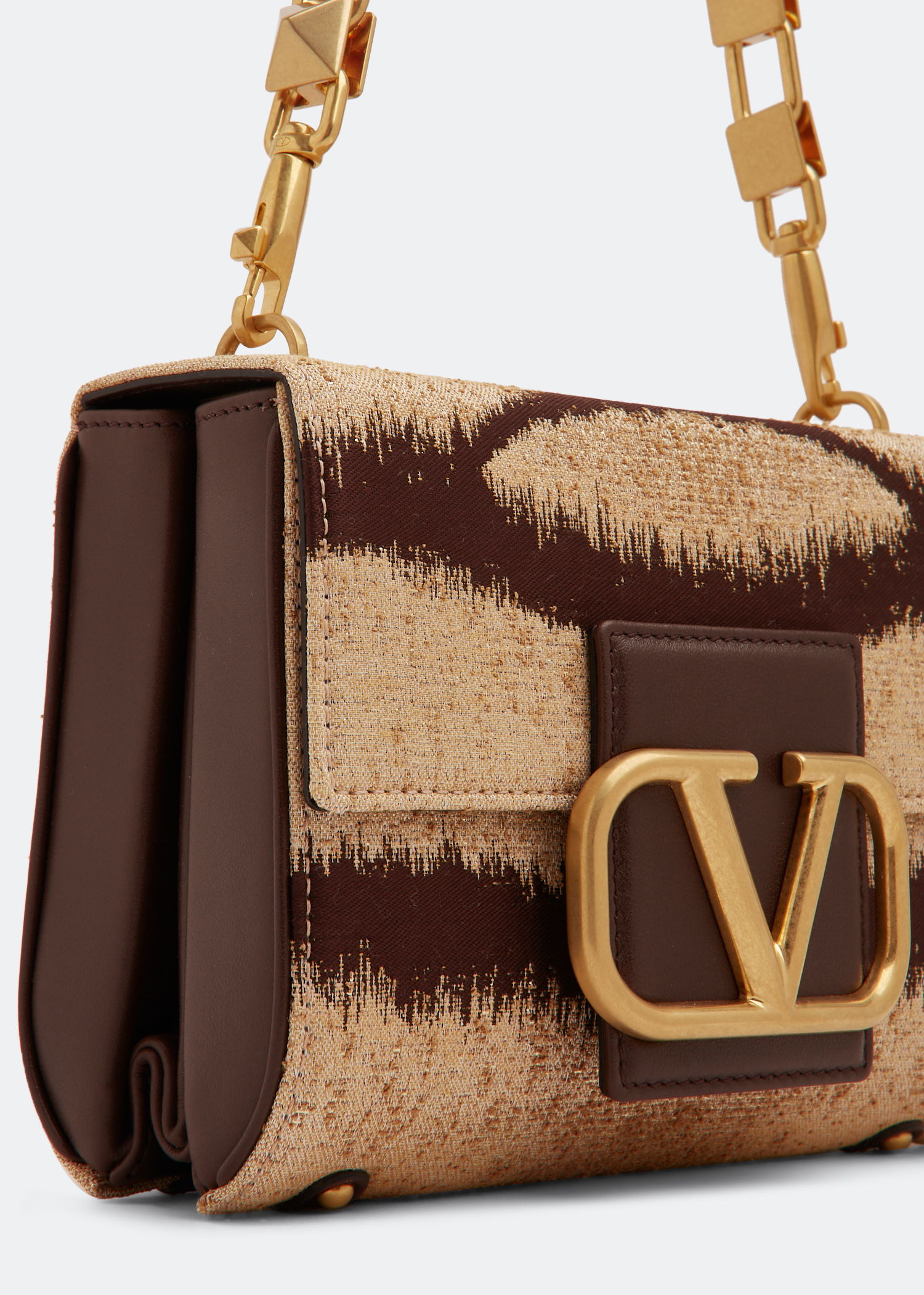 Stud Sign shoulder bag, Brown
