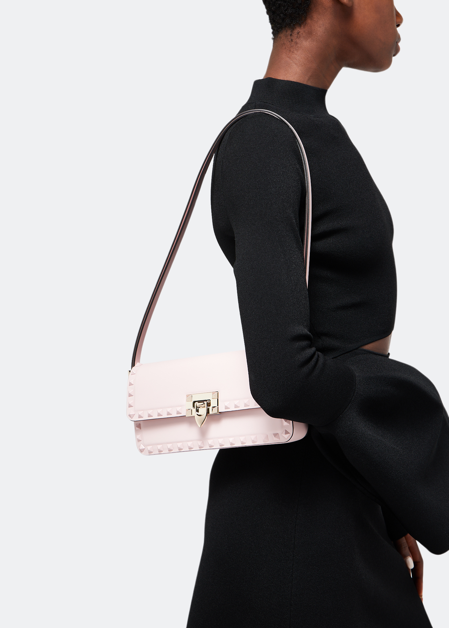 Rockstud23 East-West shoulder bag, Pink