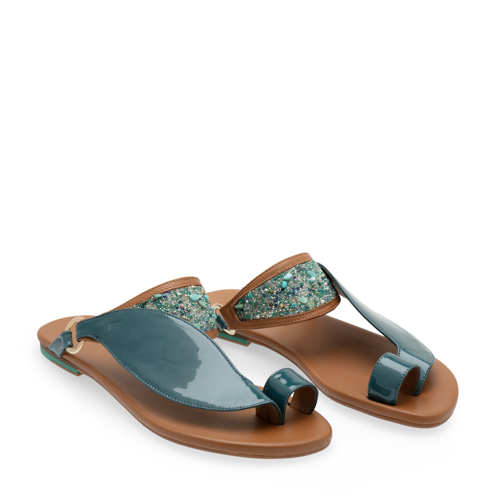Bir Hima sandals, Blue