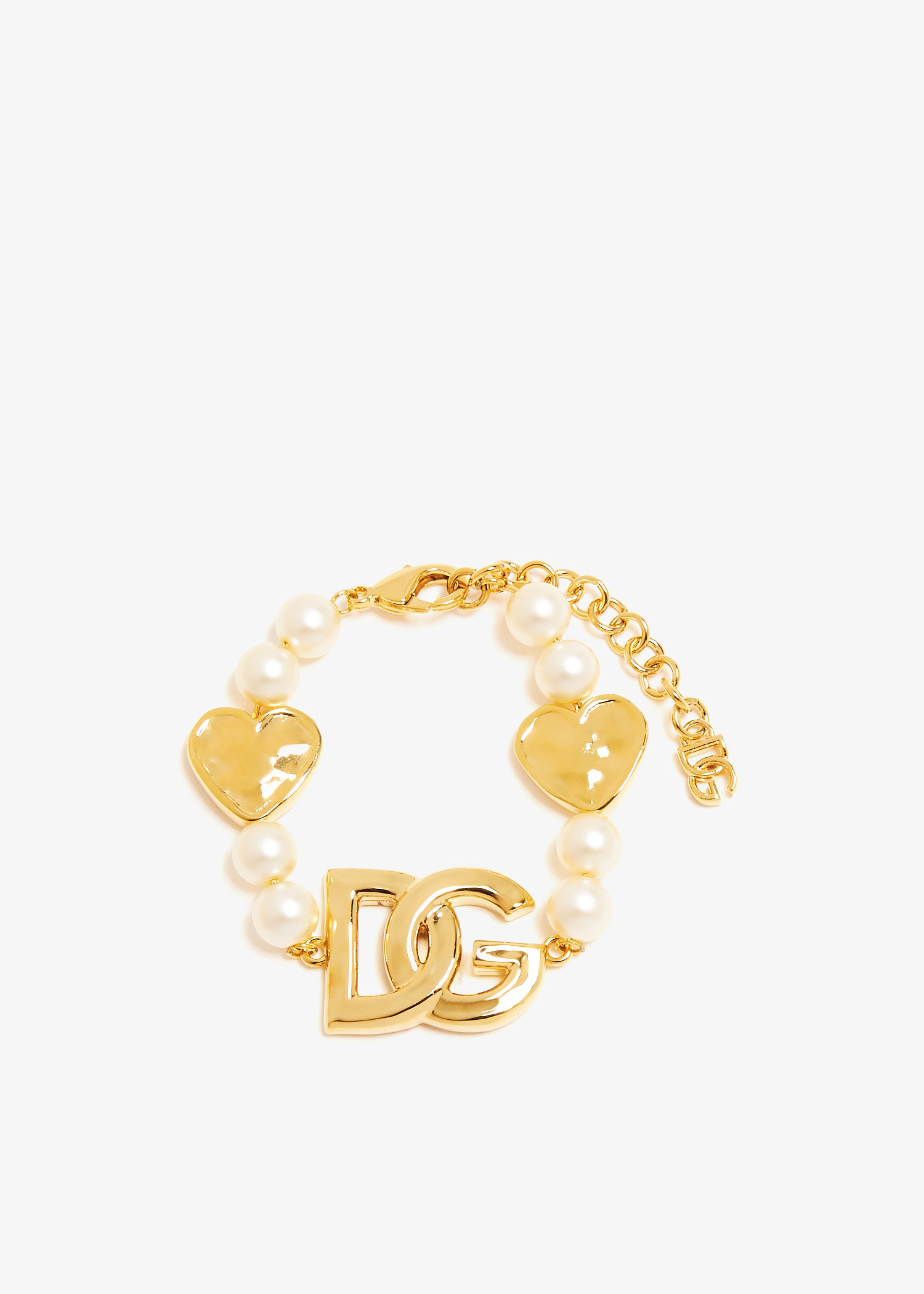 DG Heart pearl bracelet, Gold
DG Heart pearl bracelet, Gold