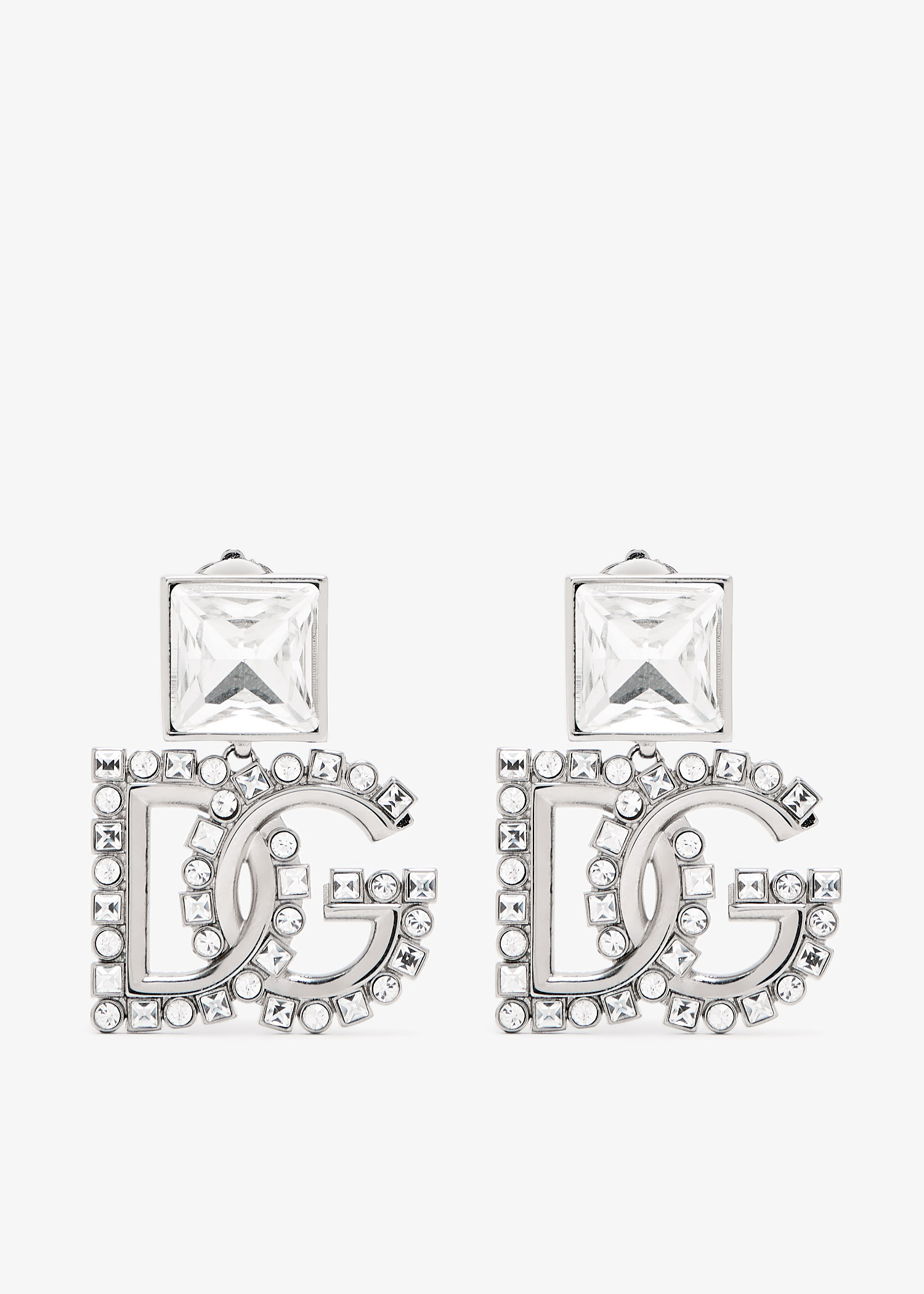 DG logo drop earrings, Silver
DG logo drop earrings, Silver