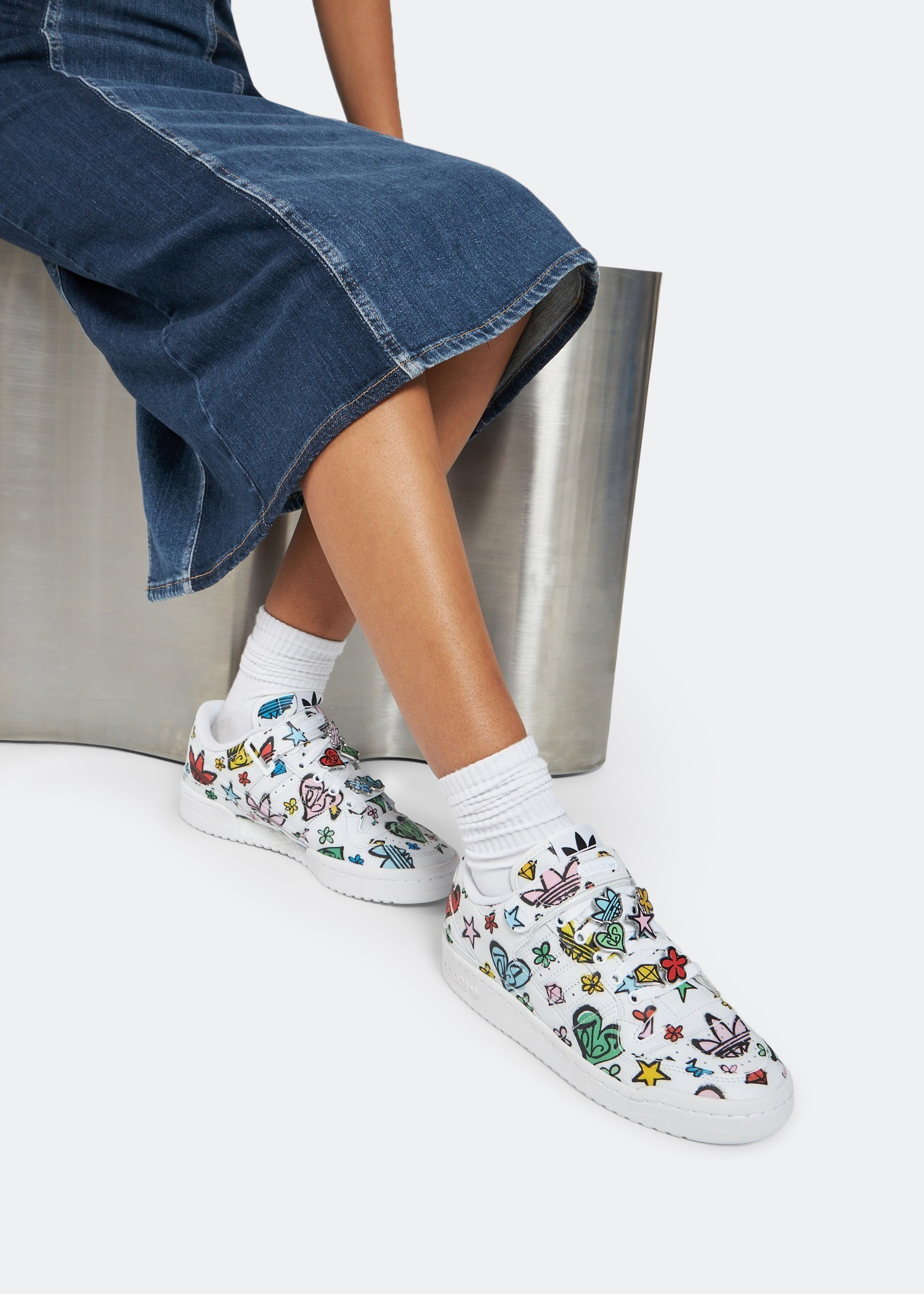 x Jeremy Scott Forum 84 Low Mono sneakers, White