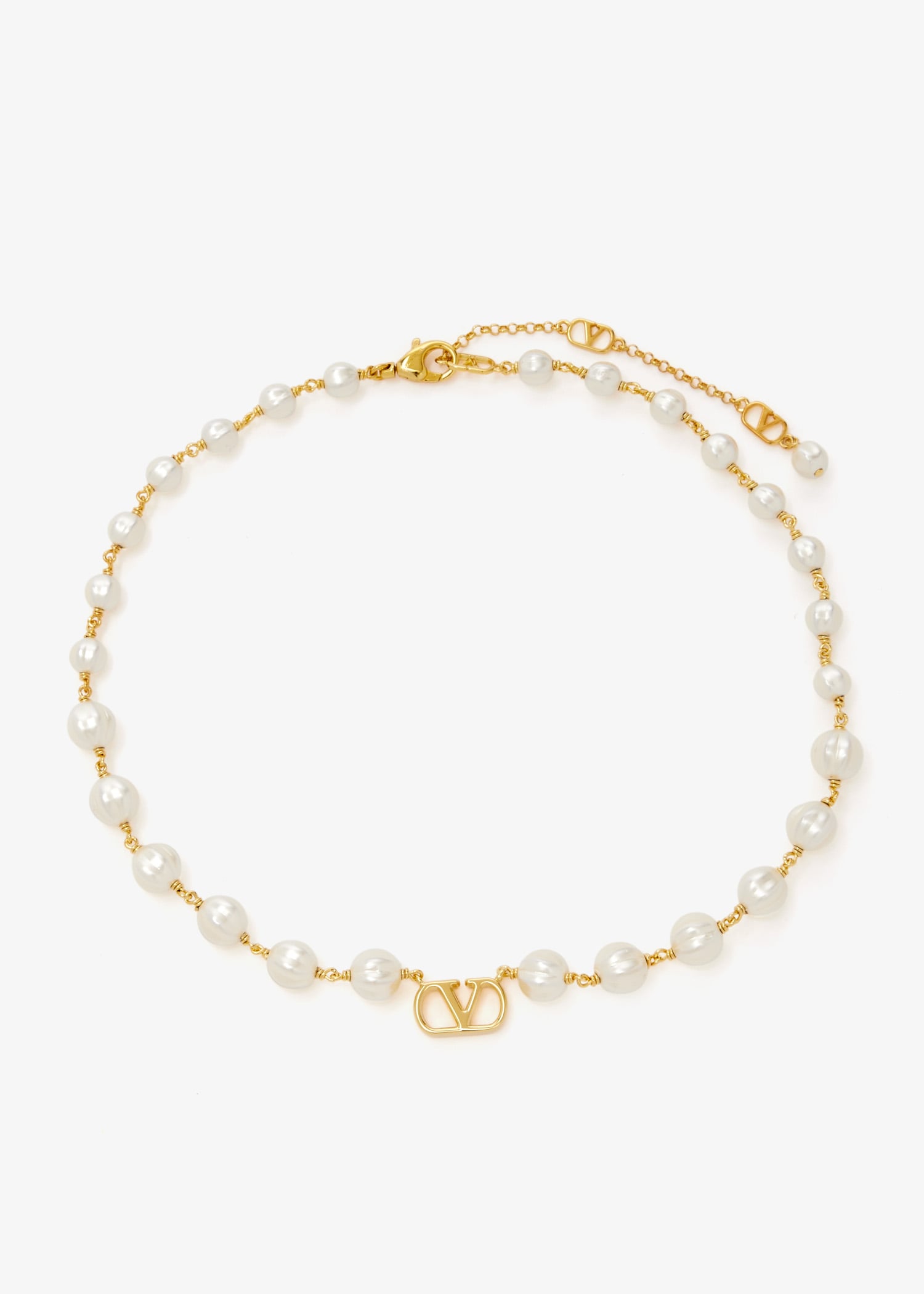 VLogo Signature pearl necklace, White
VLogo Signature pearl necklace, White