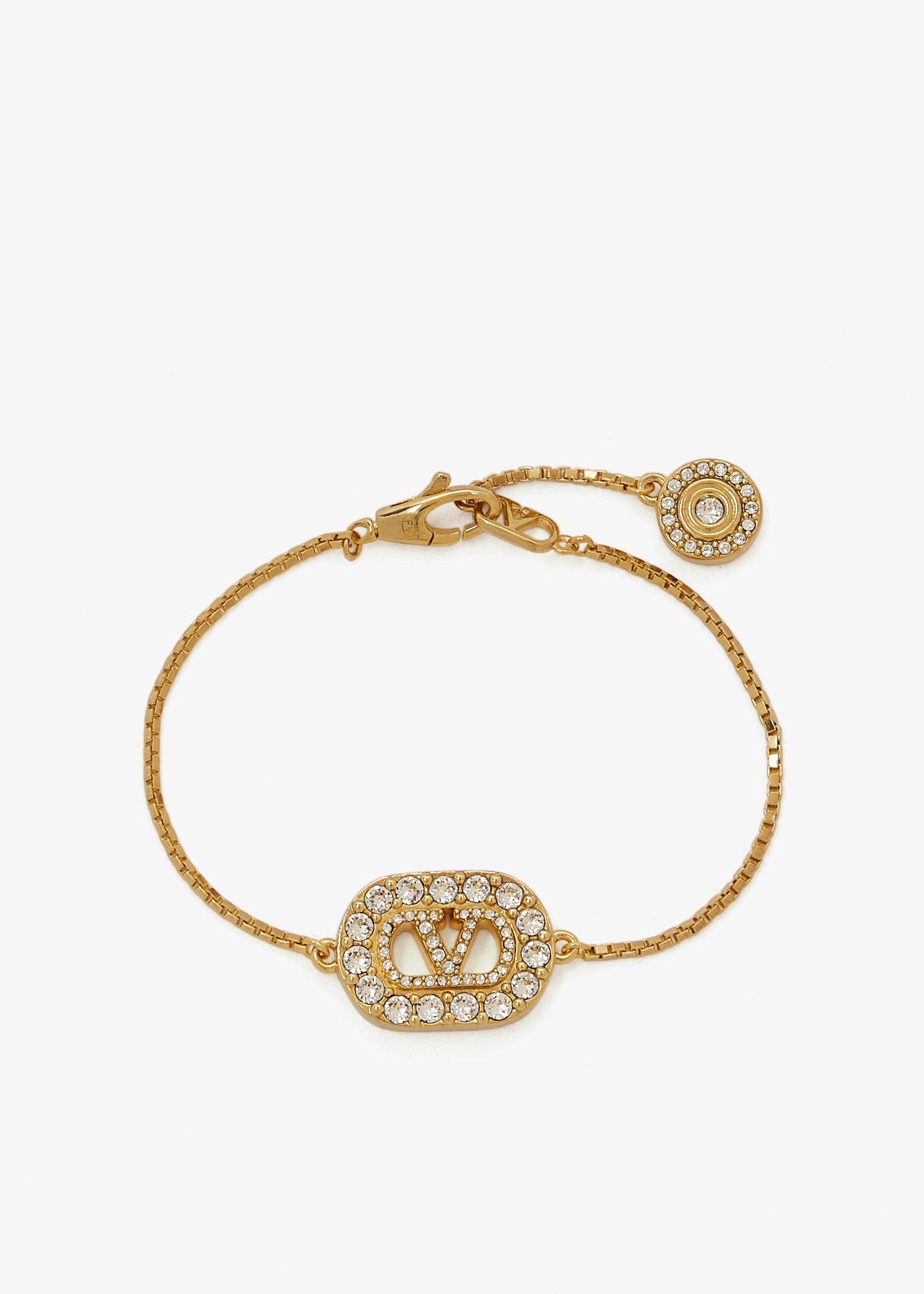 VLogo Signature strass bracelet, Gold
VLogo Signature strass bracelet, Gold